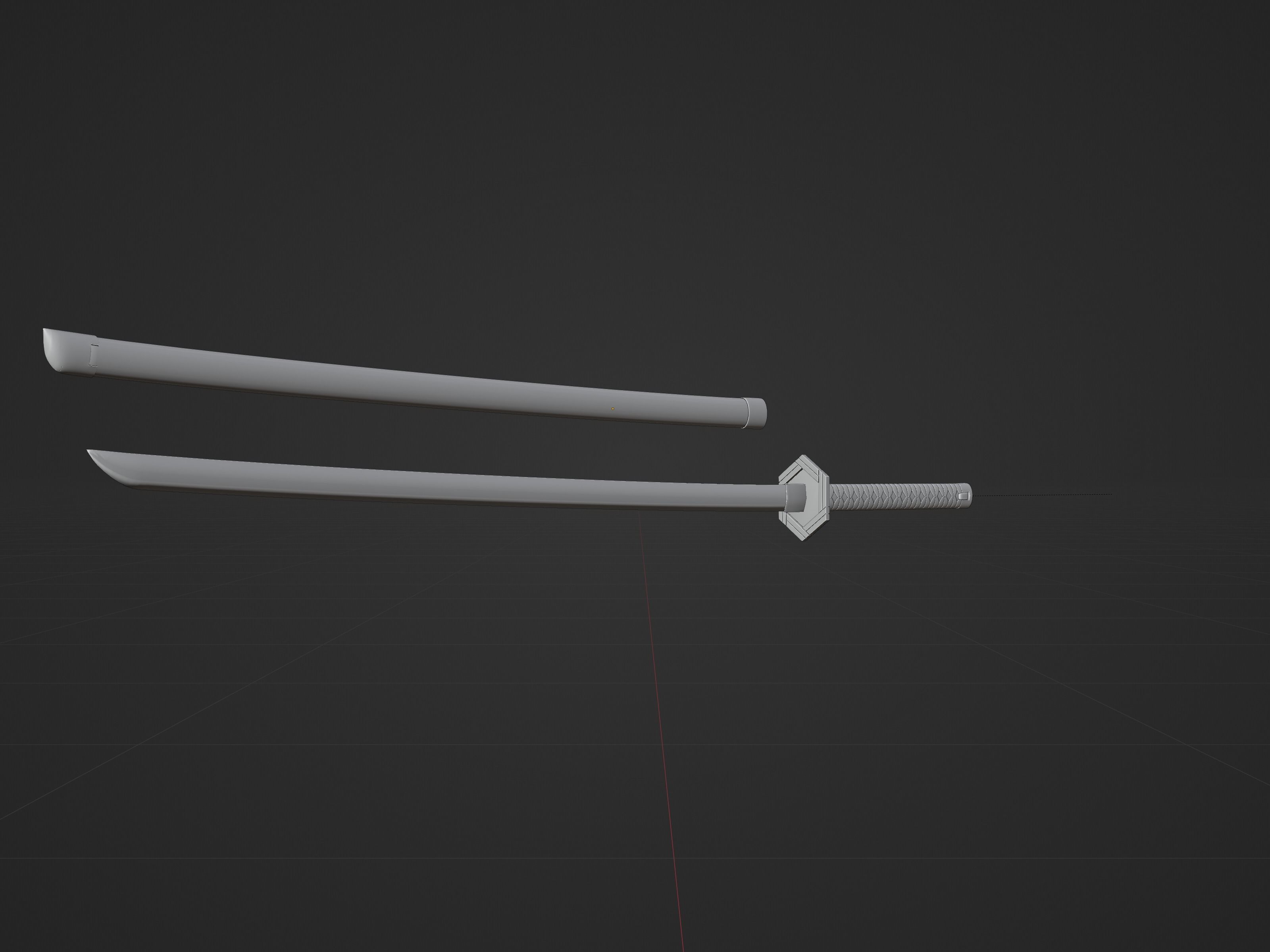 Demon Slayer Giyu sword - Kimetsu No Yaiba 3D print model 3D print model_6