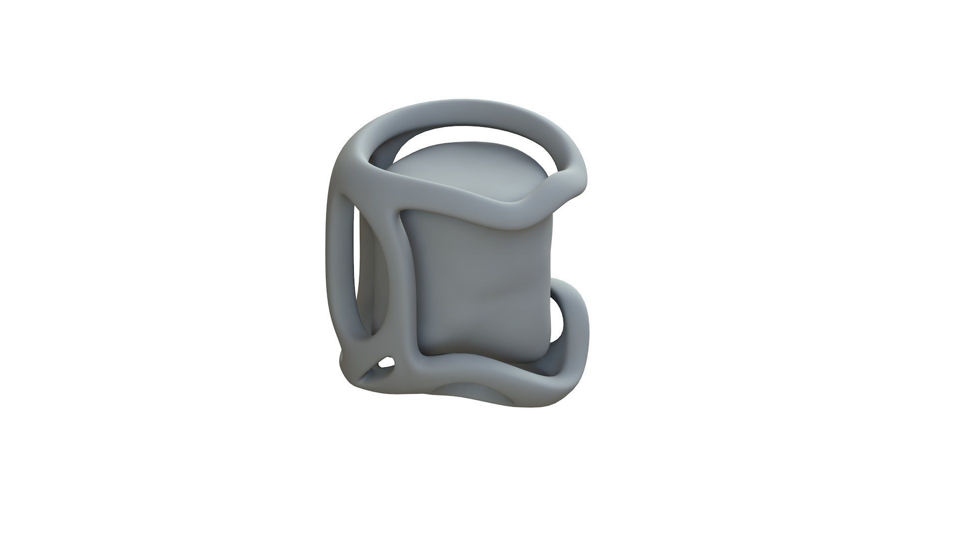 SciFi Shape Object Low Poly 44 Low-poly 3D model_10