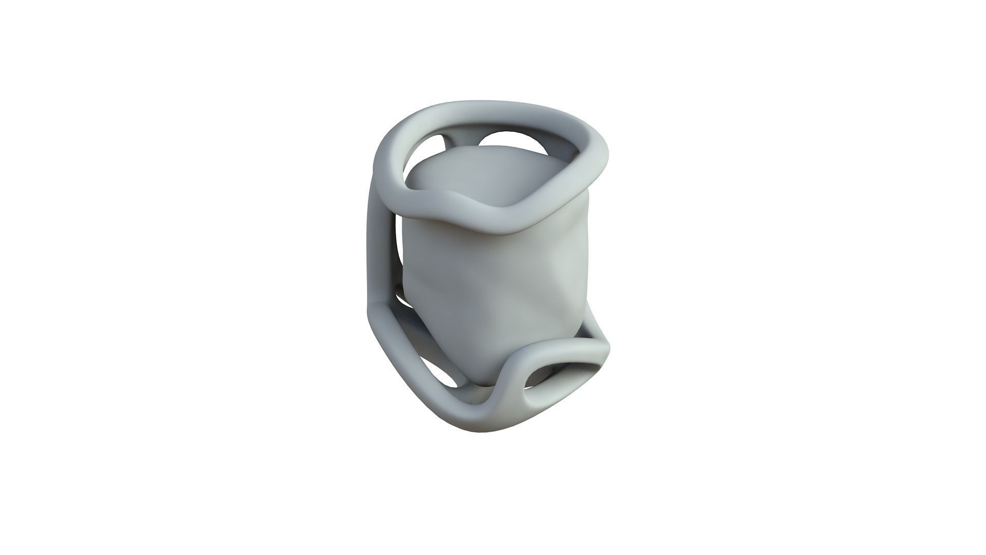 SciFi Shape Object Low Poly 44 Low-poly 3D model_5