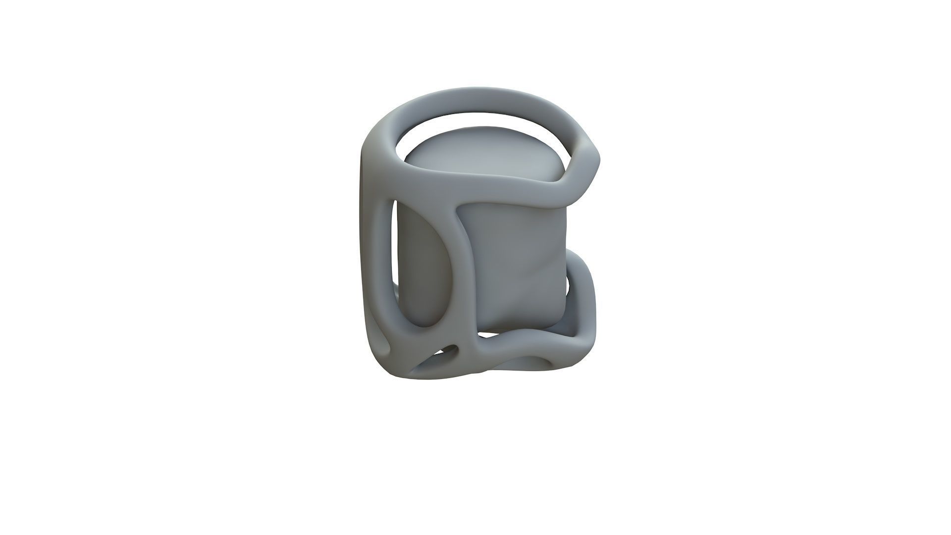 SciFi Shape Object Low Poly 44 Low-poly 3D model_12