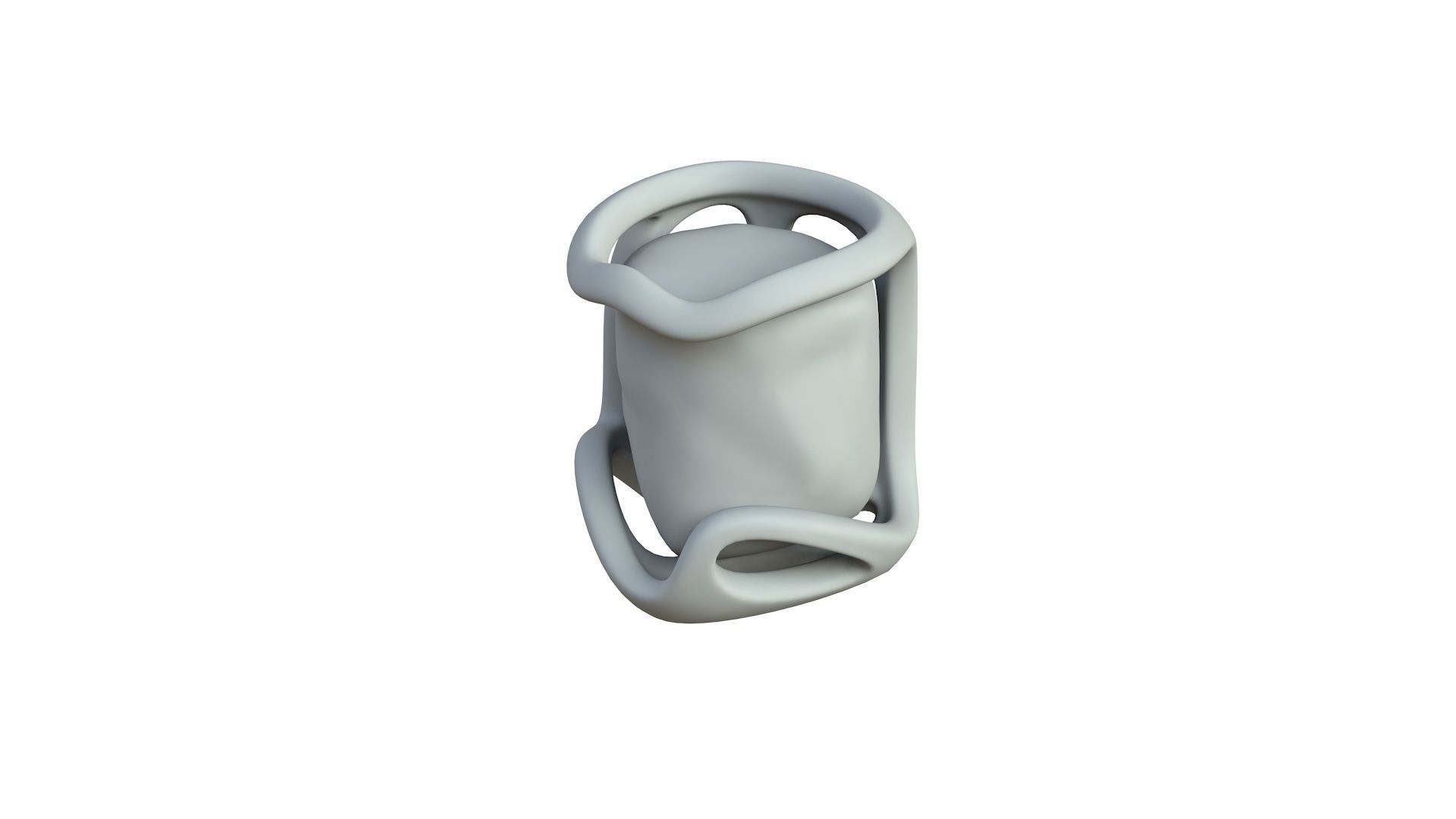 SciFi Shape Object Low Poly 44 Low-poly 3D model_4