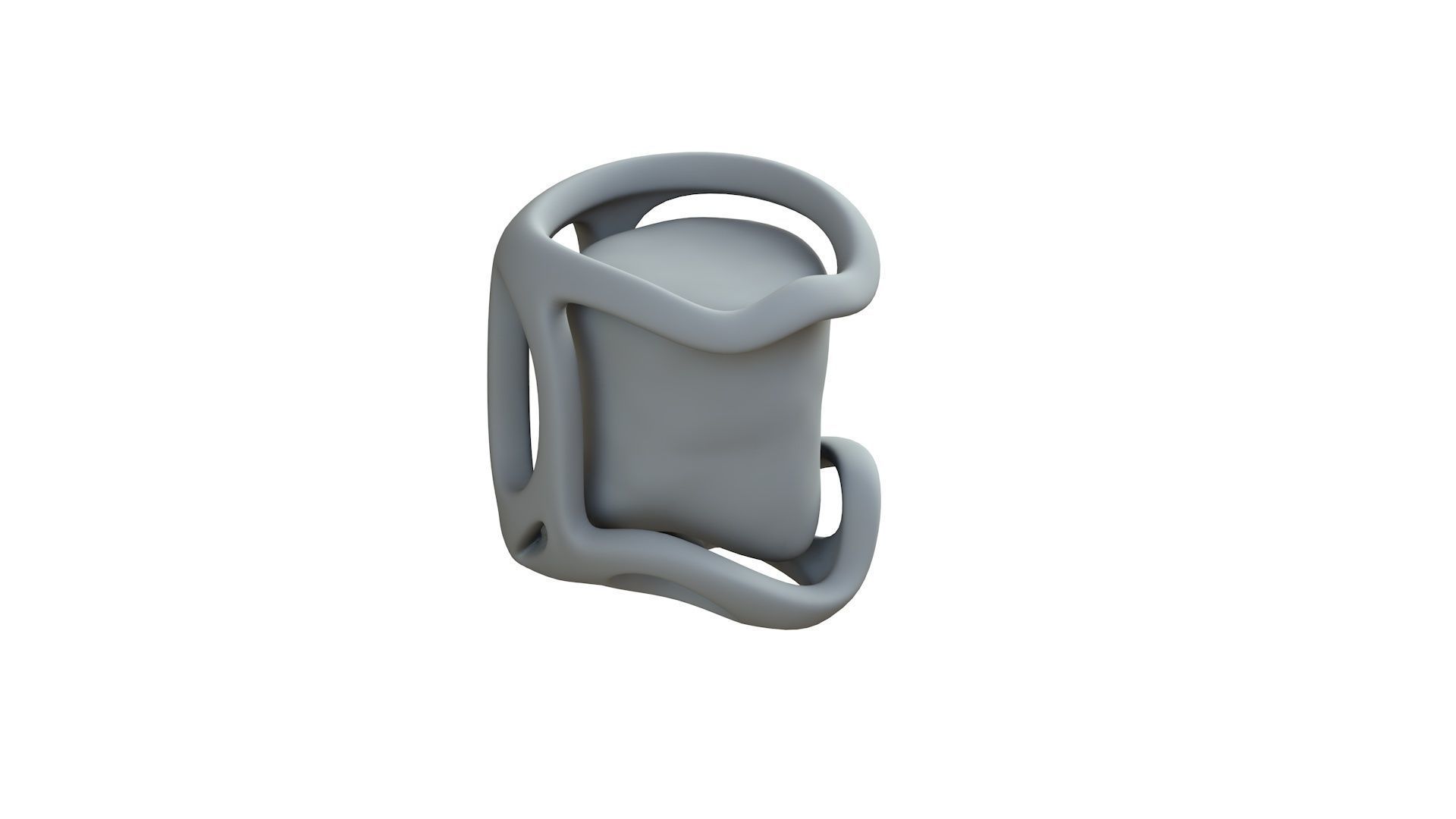 SciFi Shape Object Low Poly 44 Low-poly 3D model_9