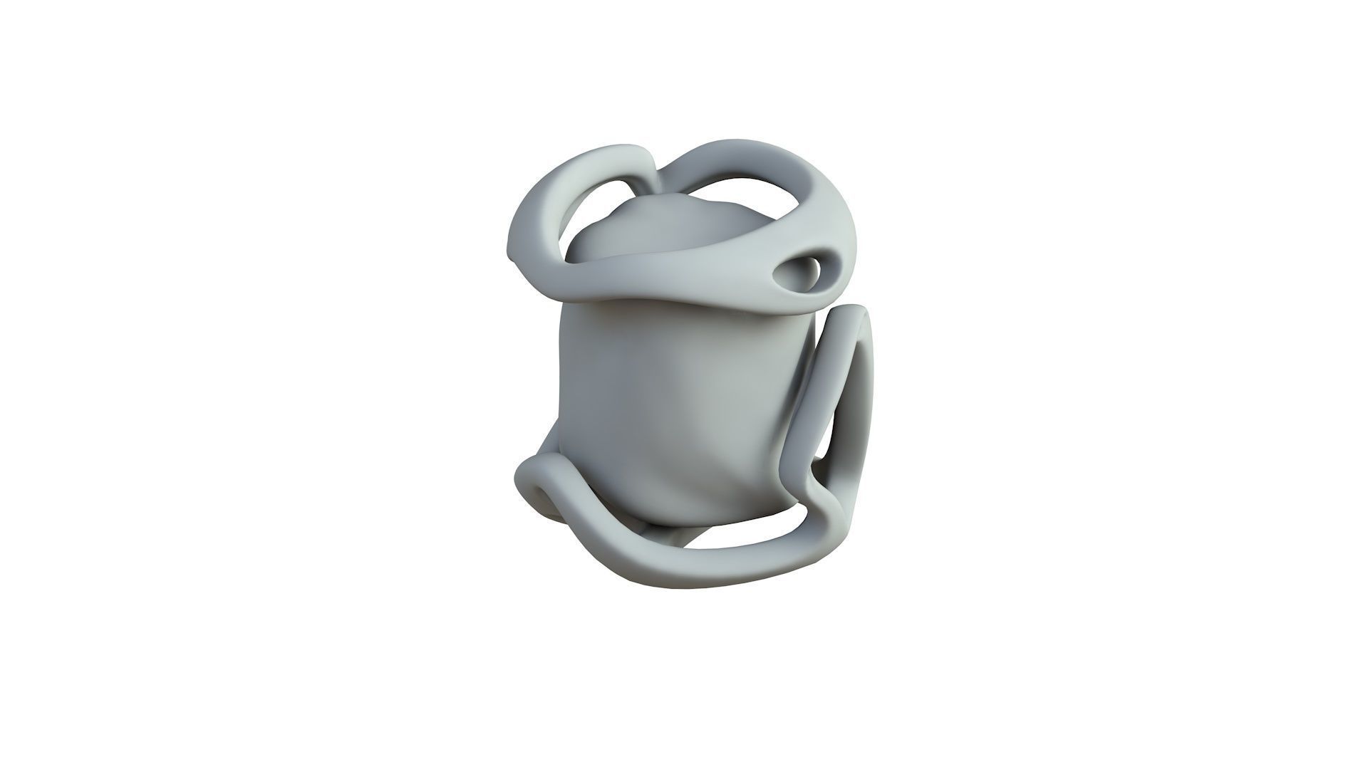 SciFi Shape Object Low Poly 43 Low-poly 3D model_5