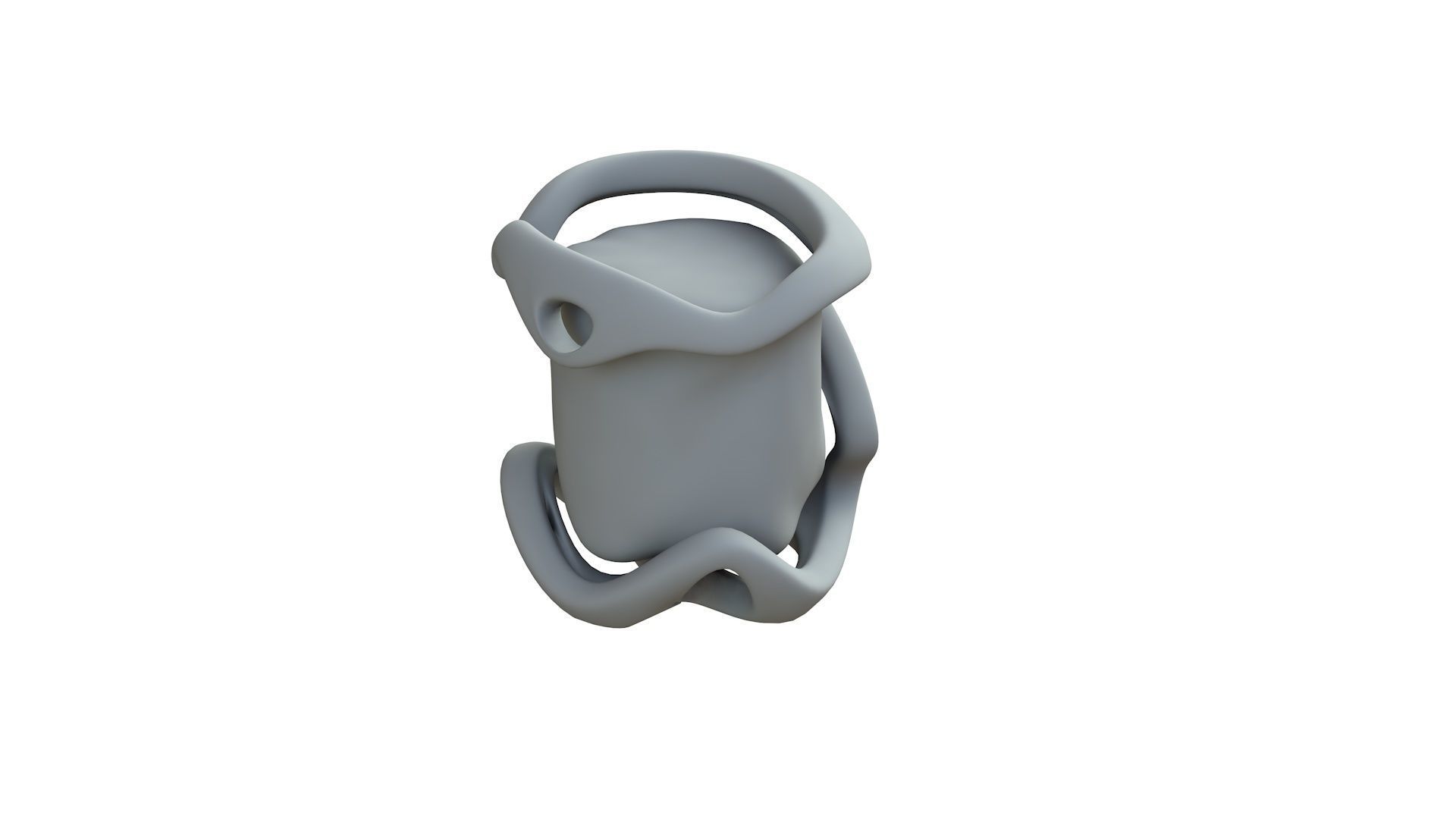 SciFi Shape Object Low Poly 43 Low-poly 3D model_9