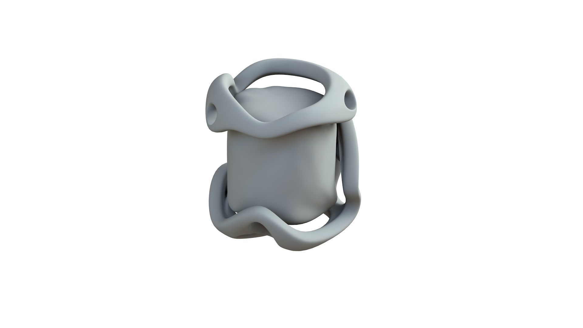 SciFi Shape Object Low Poly 43 Low-poly 3D model_7