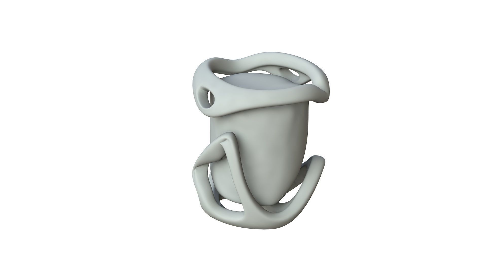 SciFi Shape Object Low Poly 43 Low-poly 3D model_1