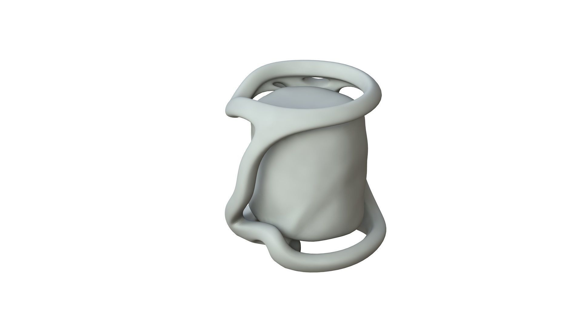 SciFi Shape Object Low Poly 41 Low-poly 3D model_1