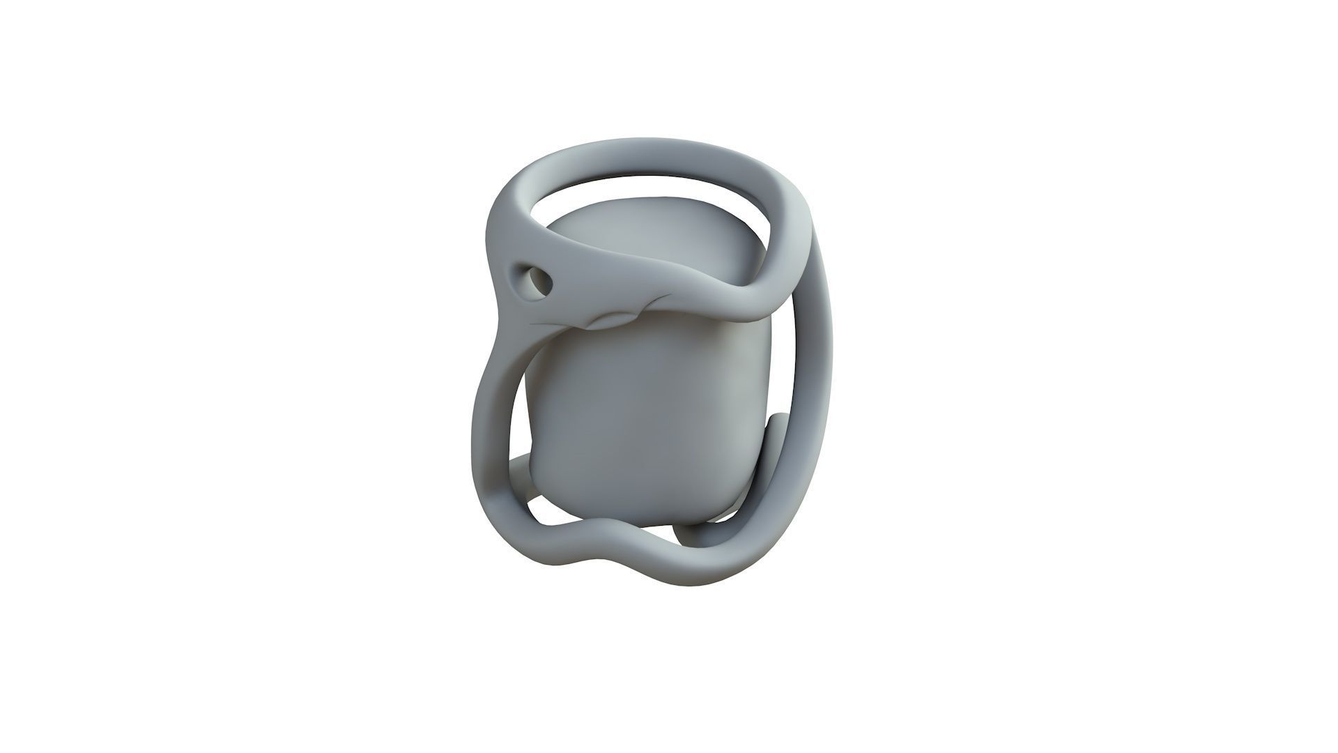 SciFi Shape Object Low Poly 41 Low-poly 3D model_7