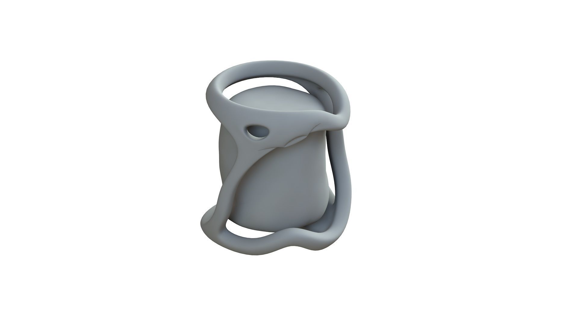SciFi Shape Object Low Poly 41 Low-poly 3D model_9