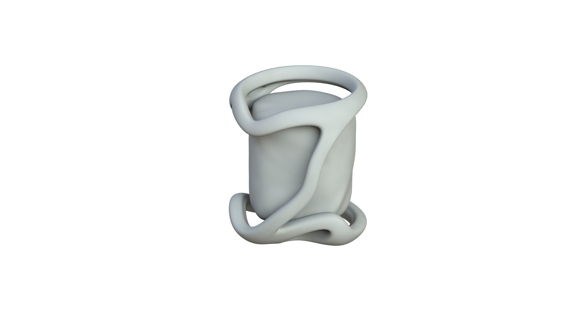 SciFi Shape Object Low Poly 41 Low-poly 3D model_3