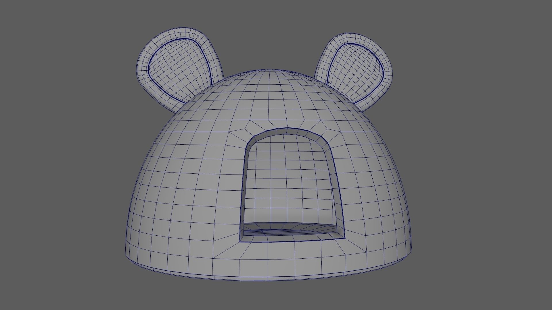 Mouse Meow Hut Cat Hut Cat Tent Turquoise 3D model_9