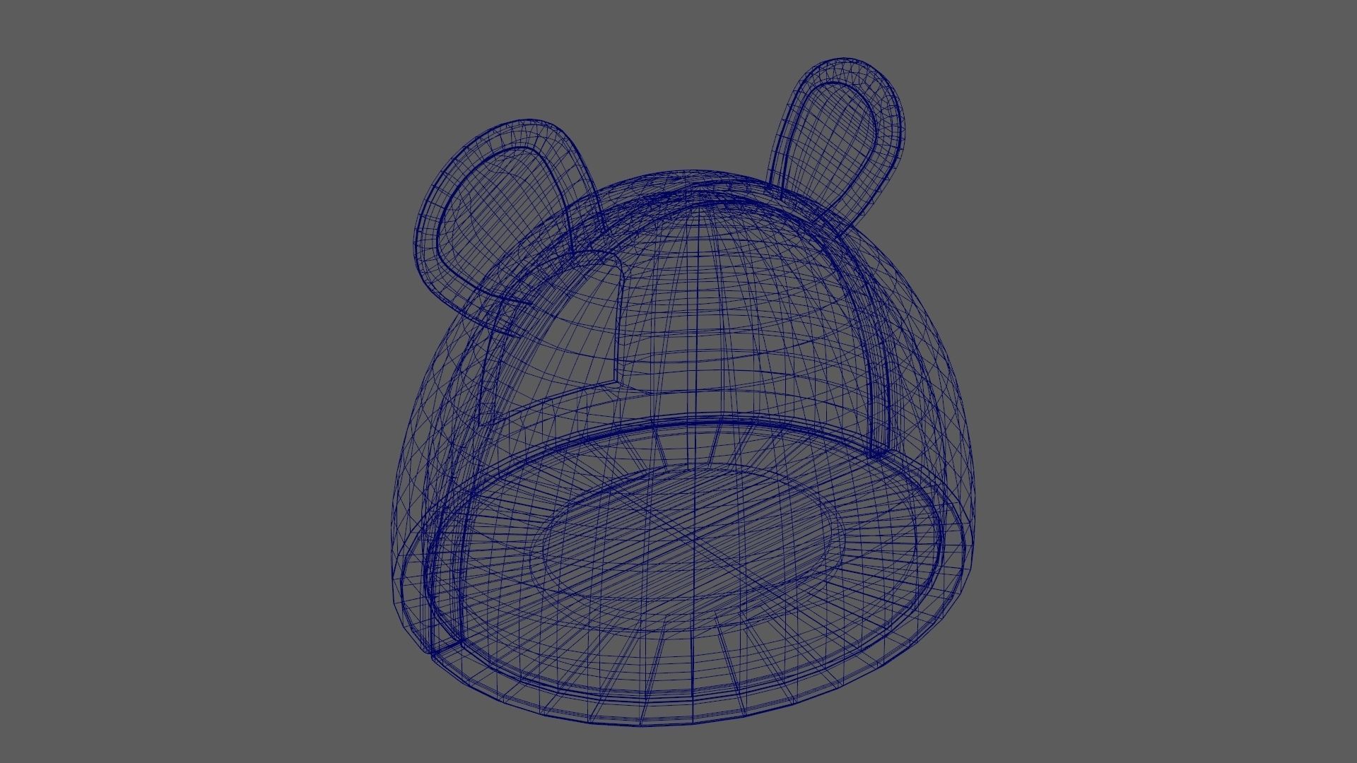 Mouse Meow Hut Cat Hut Cat Tent Turquoise 3D model_15