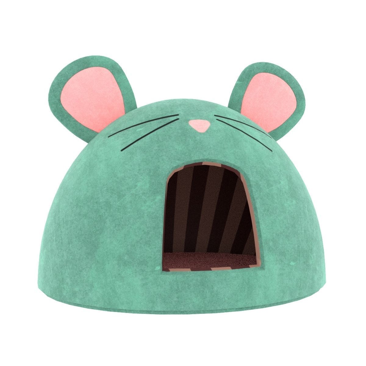 Mouse Meow Hut Cat Hut Cat Tent Turquoise 3D model_22