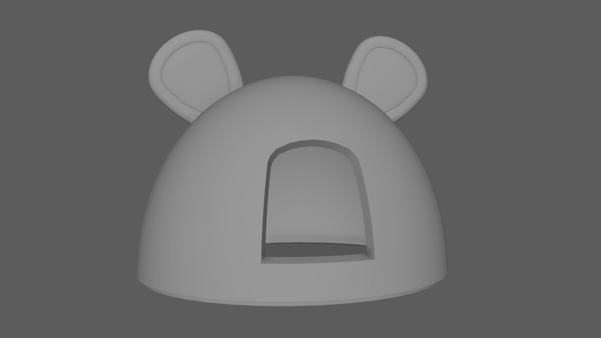 Mouse Meow Hut Cat Hut Cat Tent Turquoise 3D model_5