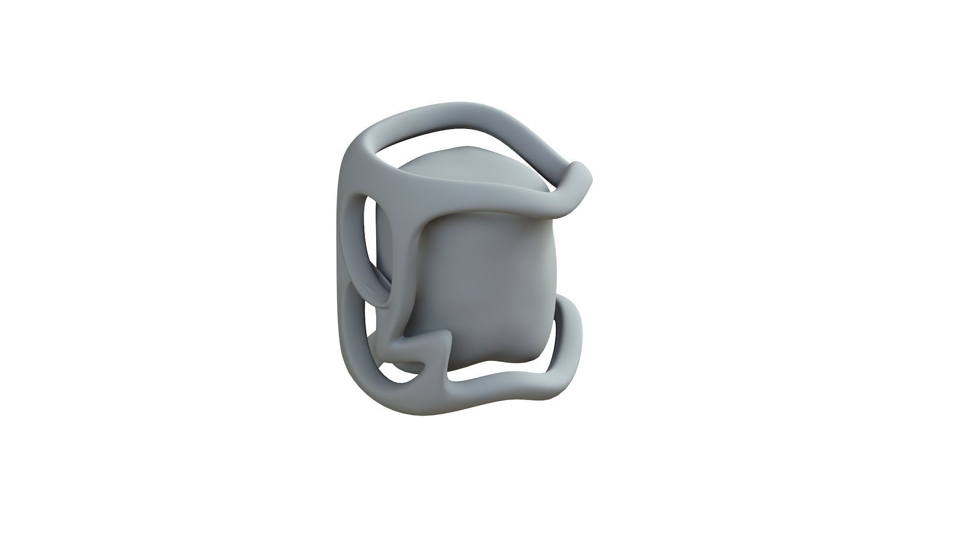 SciFi Shape Object Low Poly Low-poly 3D model_8