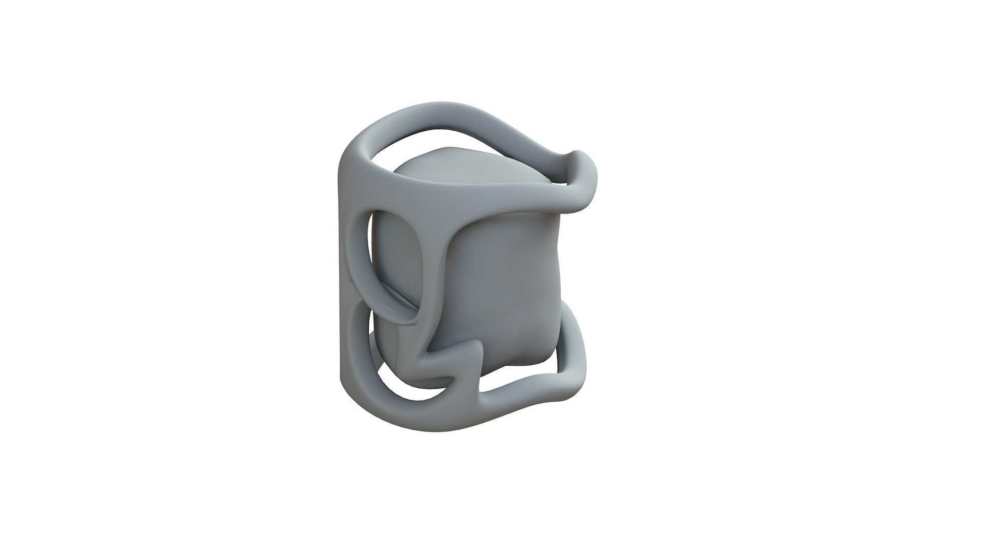 SciFi Shape Object Low Poly Low-poly 3D model_9
