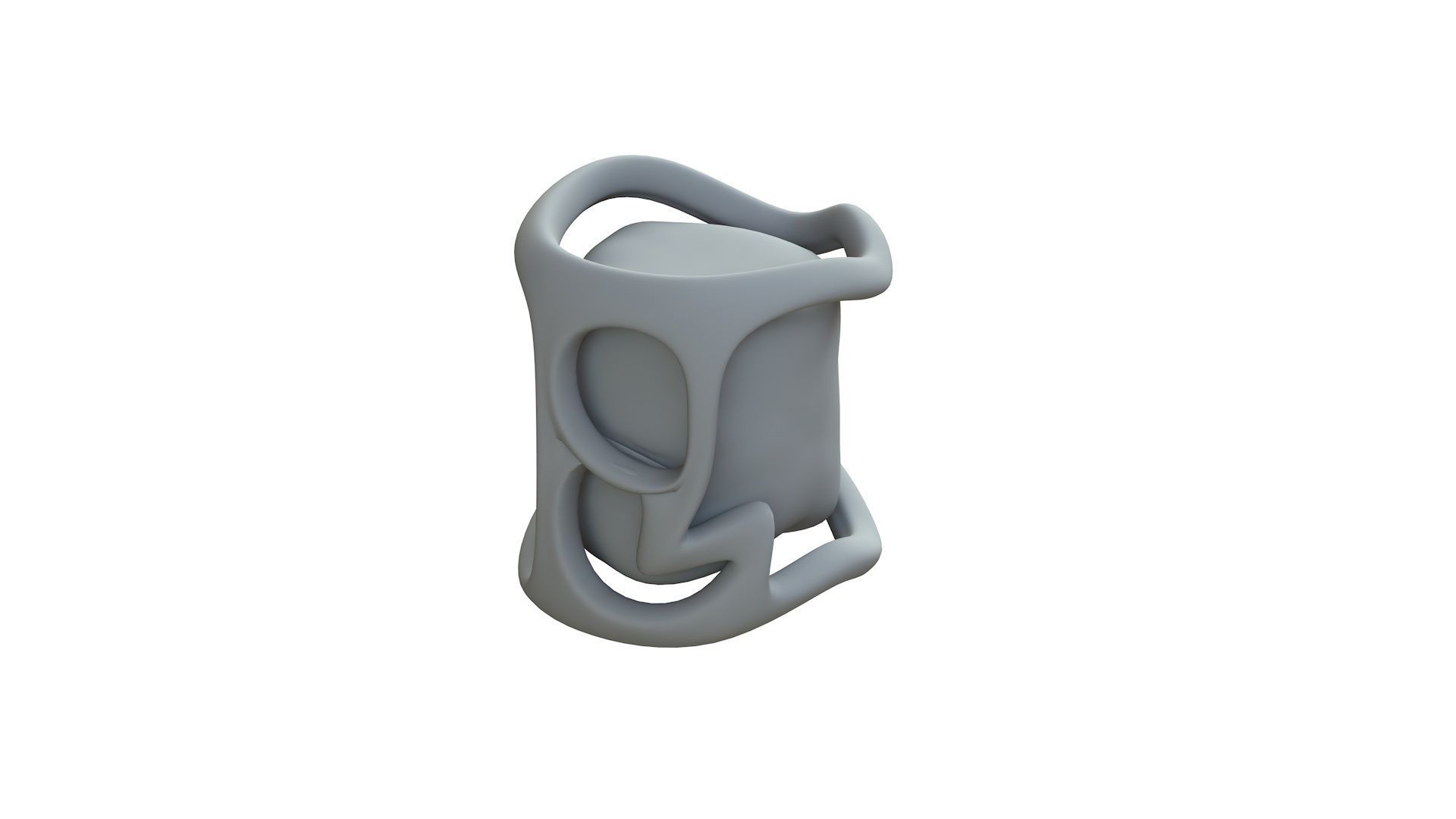 SciFi Shape Object Low Poly Low-poly 3D model_10