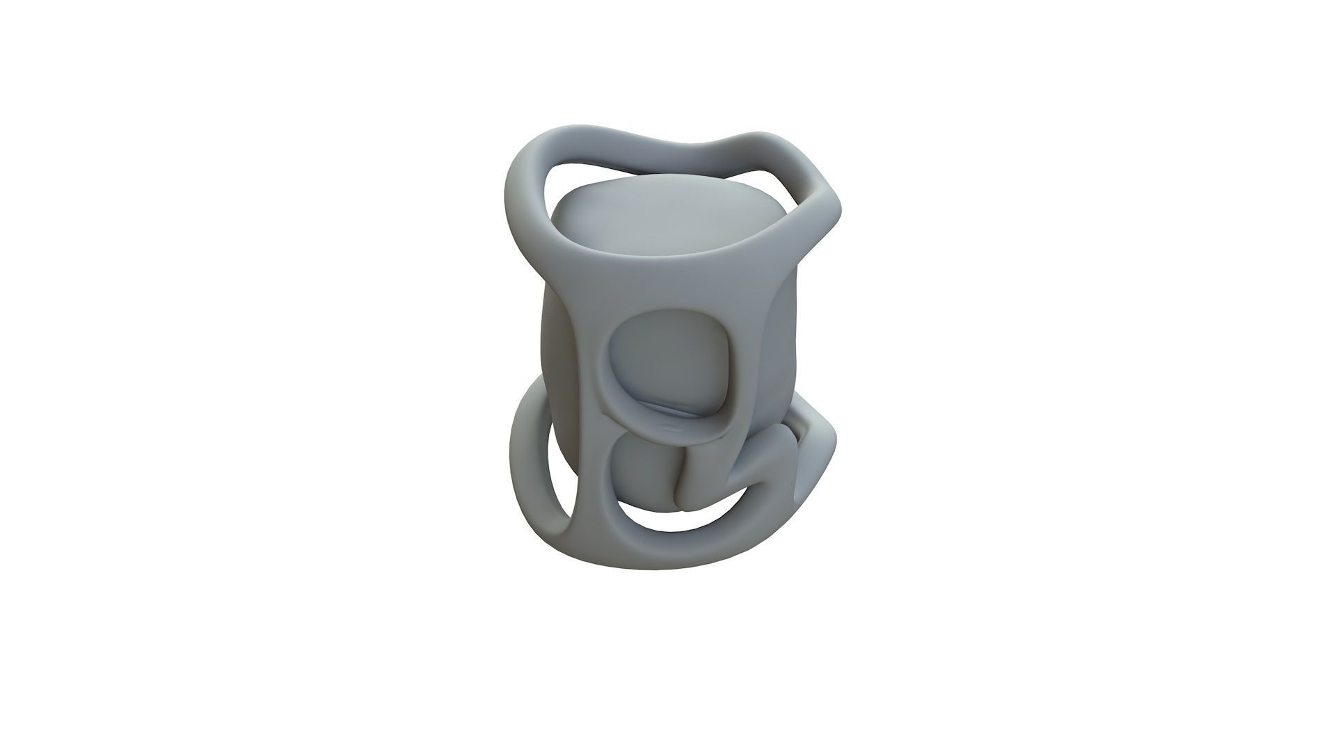 SciFi Shape Object Low Poly Low-poly 3D model_13