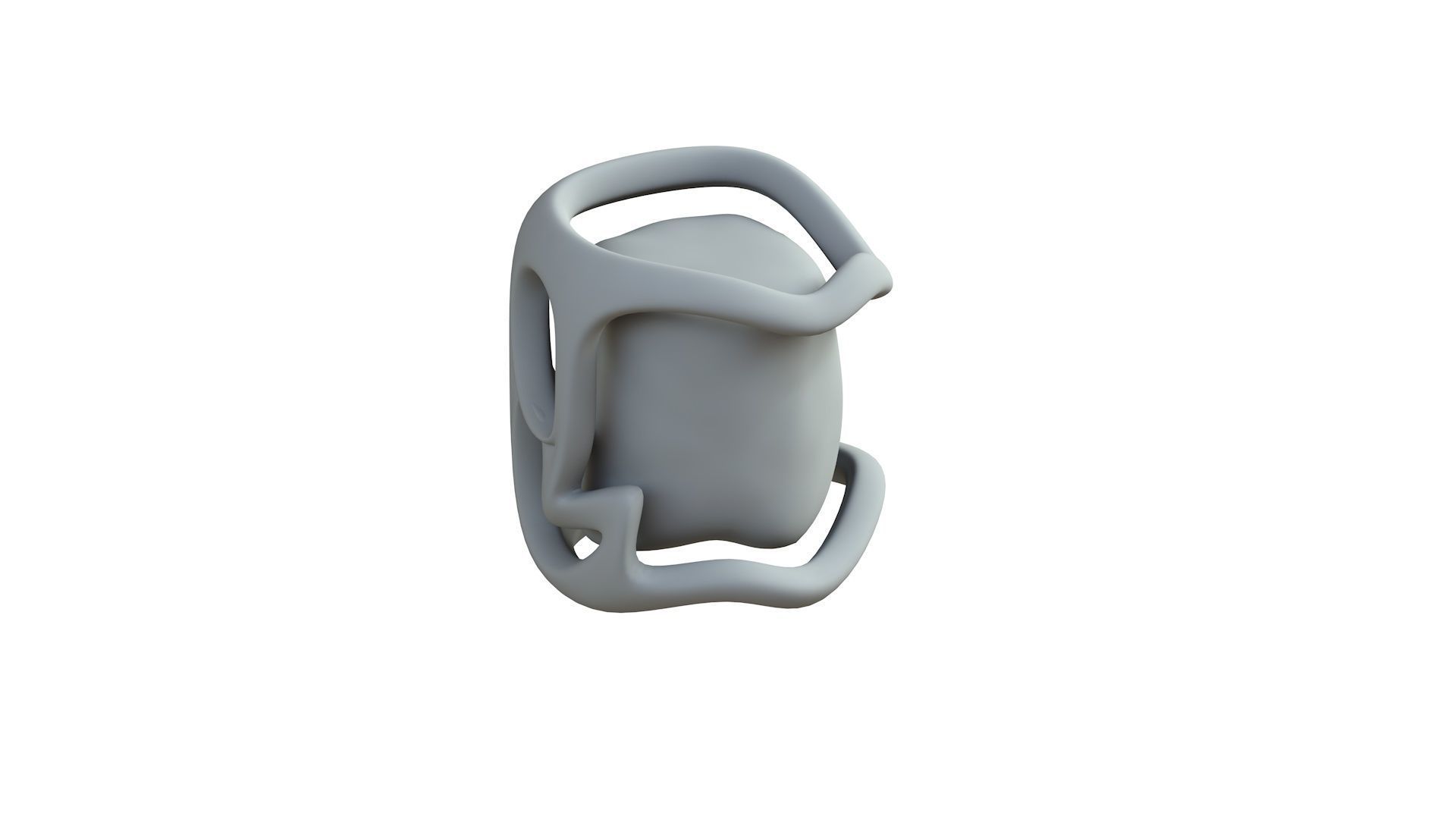 SciFi Shape Object Low Poly Low-poly 3D model_7