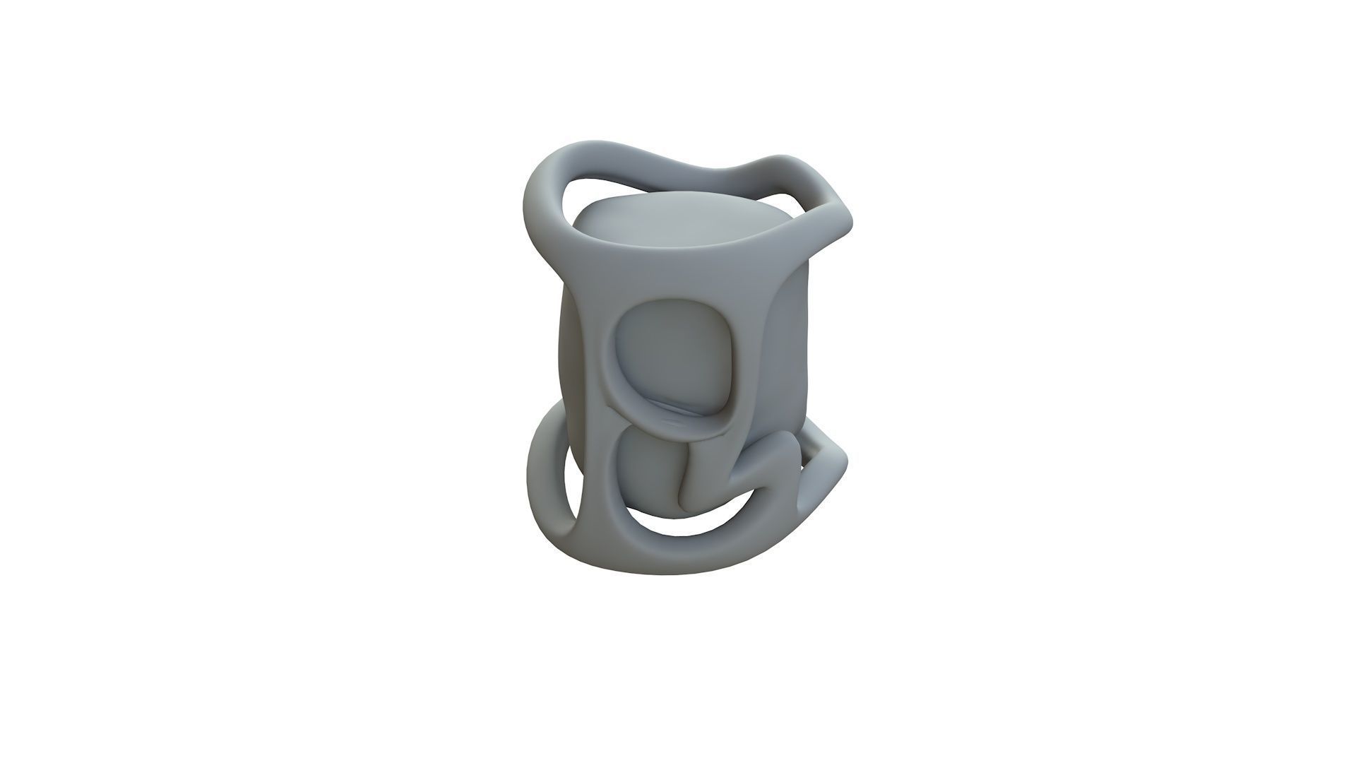 SciFi Shape Object Low Poly Low-poly 3D model_12