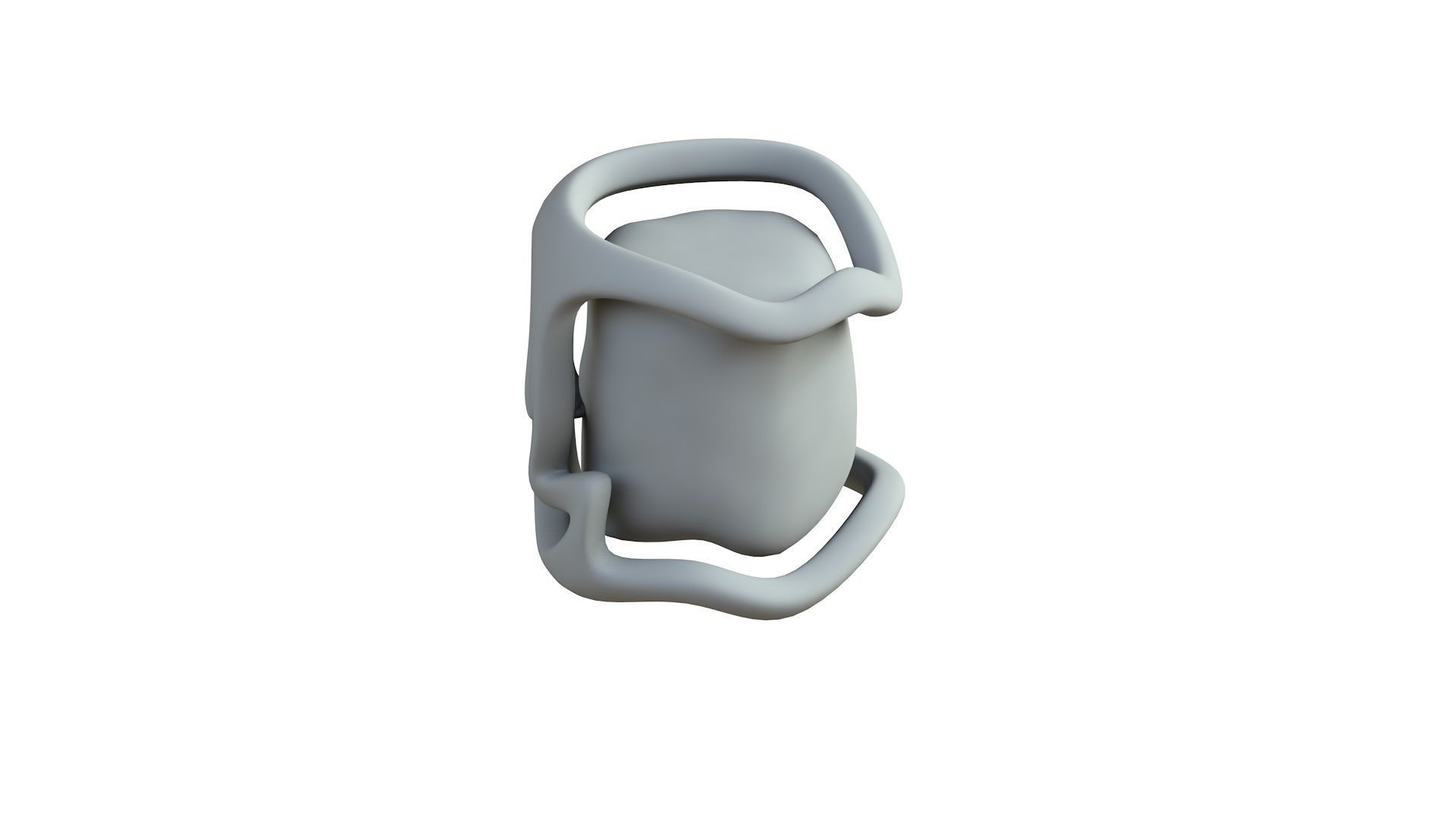 SciFi Shape Object Low Poly Low-poly 3D model_6