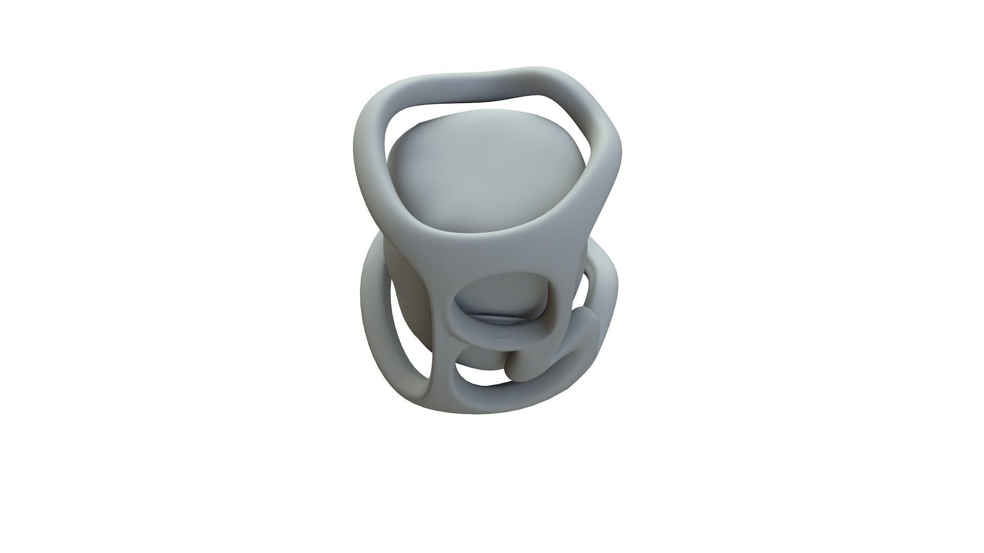 SciFi Shape Object Low Poly Low-poly 3D model_16