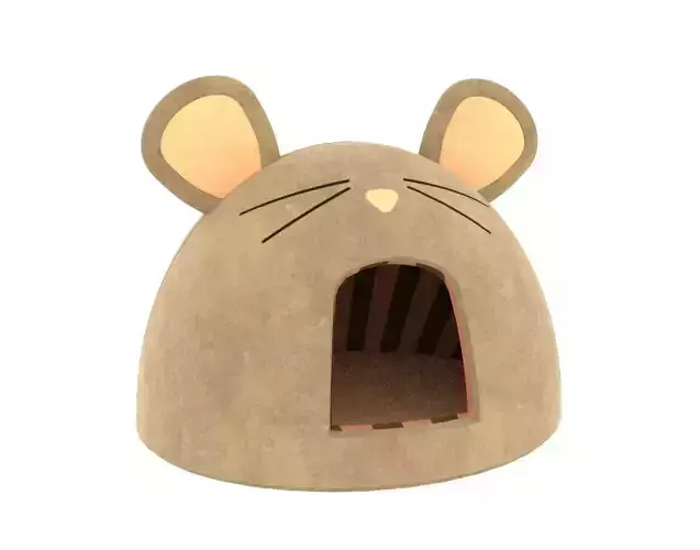 Mouse Meow Hut Cat Hut Cat Tent Yellow
