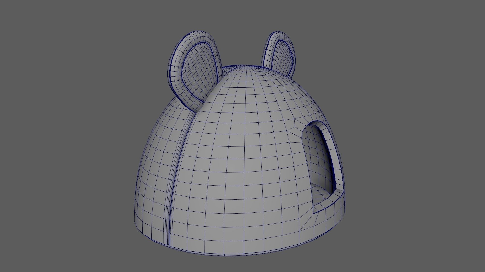 Mouse Meow Hut Cat Hut Cat Tent Yellow 3D model_12