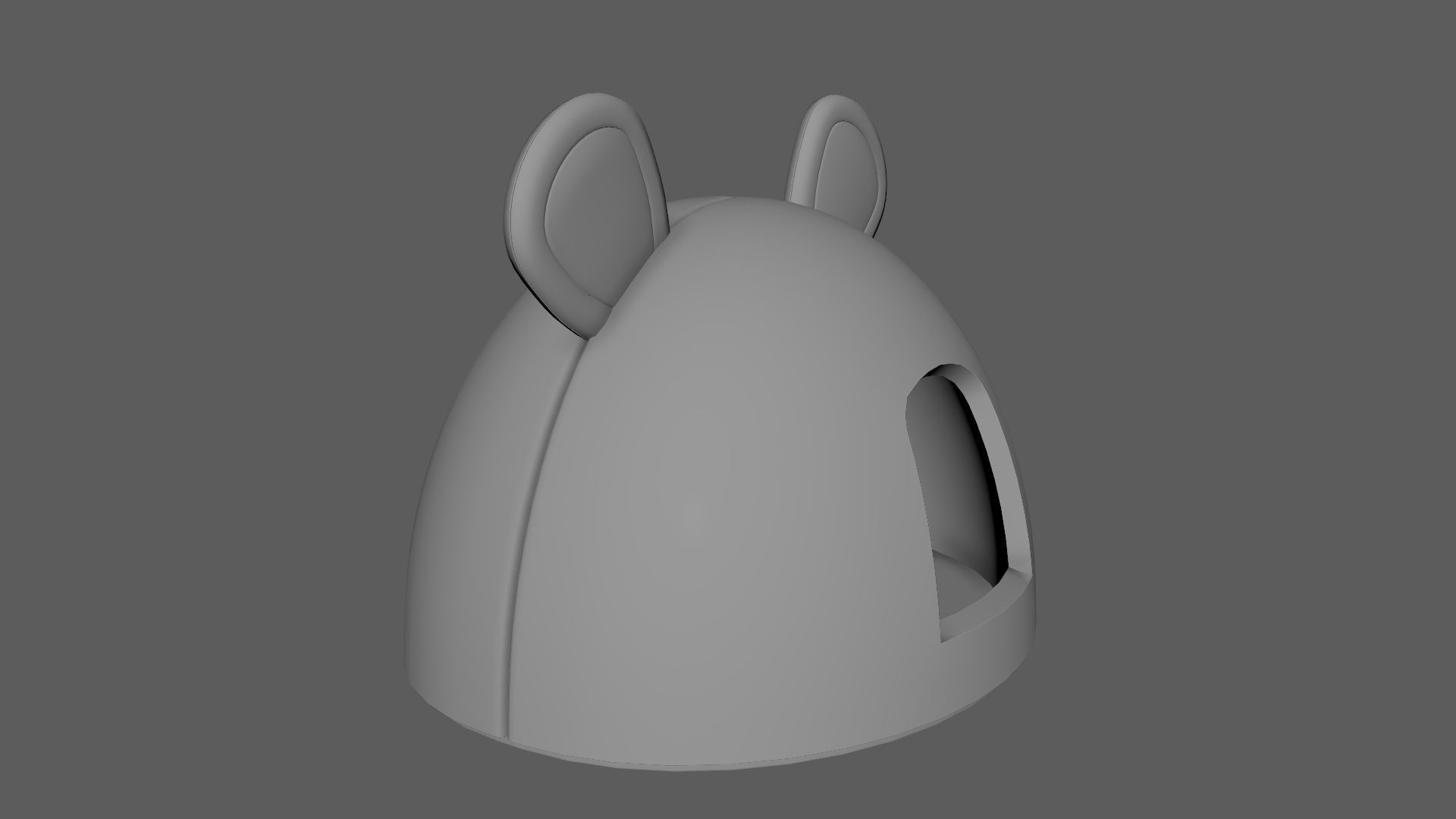 Mouse Meow Hut Cat Hut Cat Tent Yellow 3D model_8