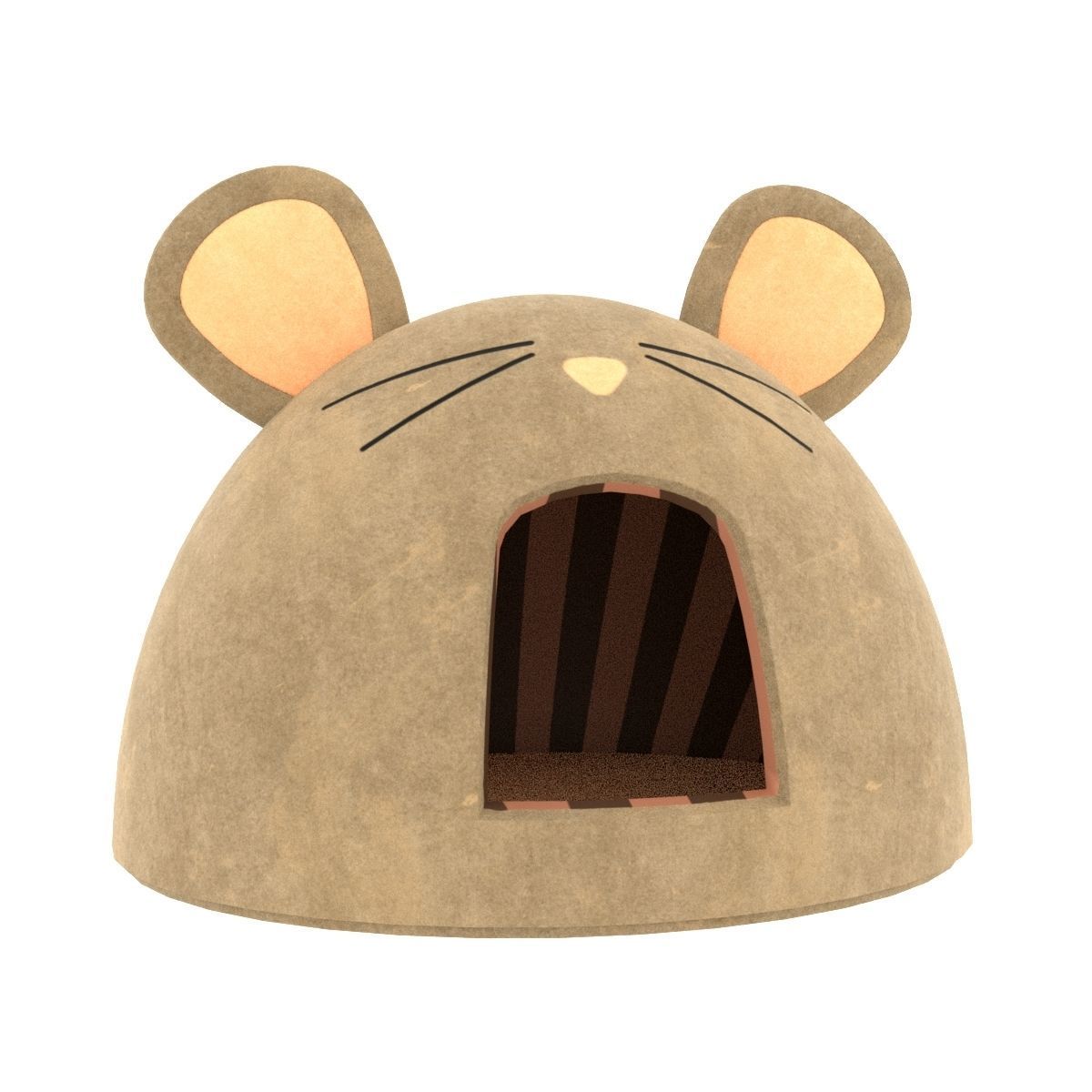 Mouse Meow Hut Cat Hut Cat Tent Yellow 3D model_22