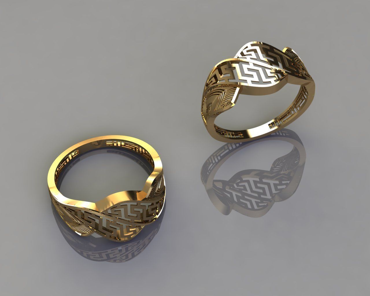  Fusion rings 3D print model_9