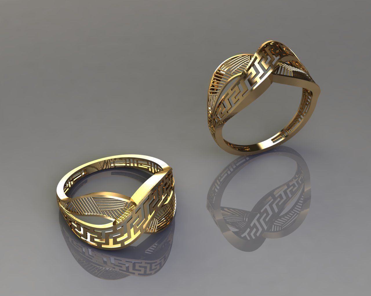  Fusion rings 3D print model_8