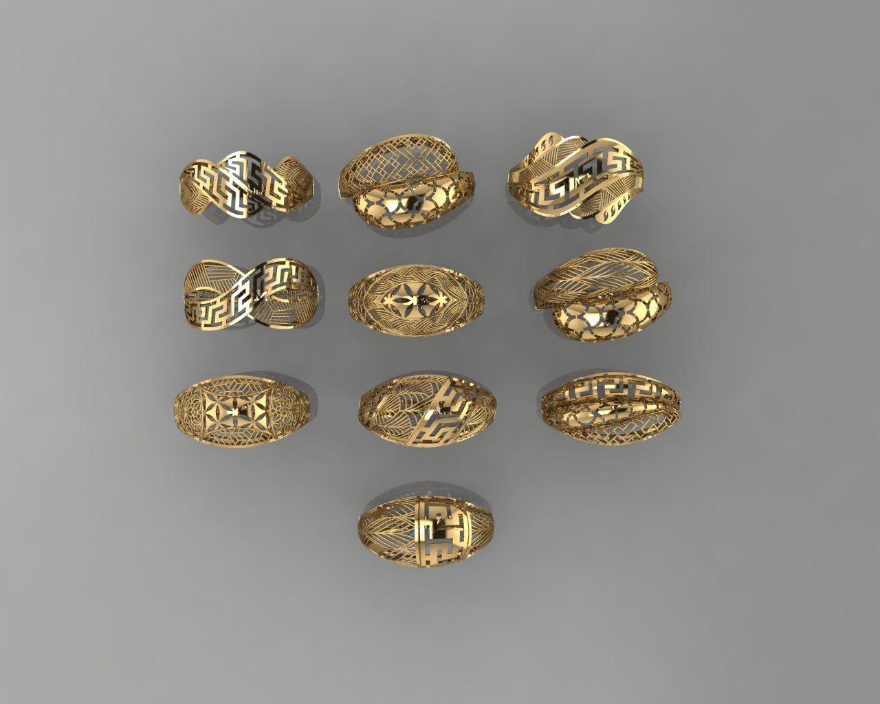  Fusion rings 3D print model_1