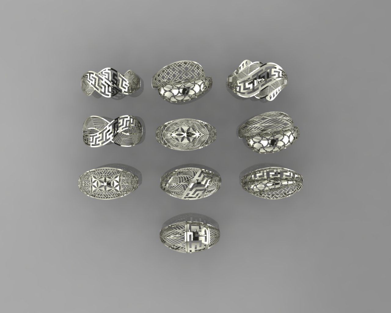  Fusion rings 3D print model_4