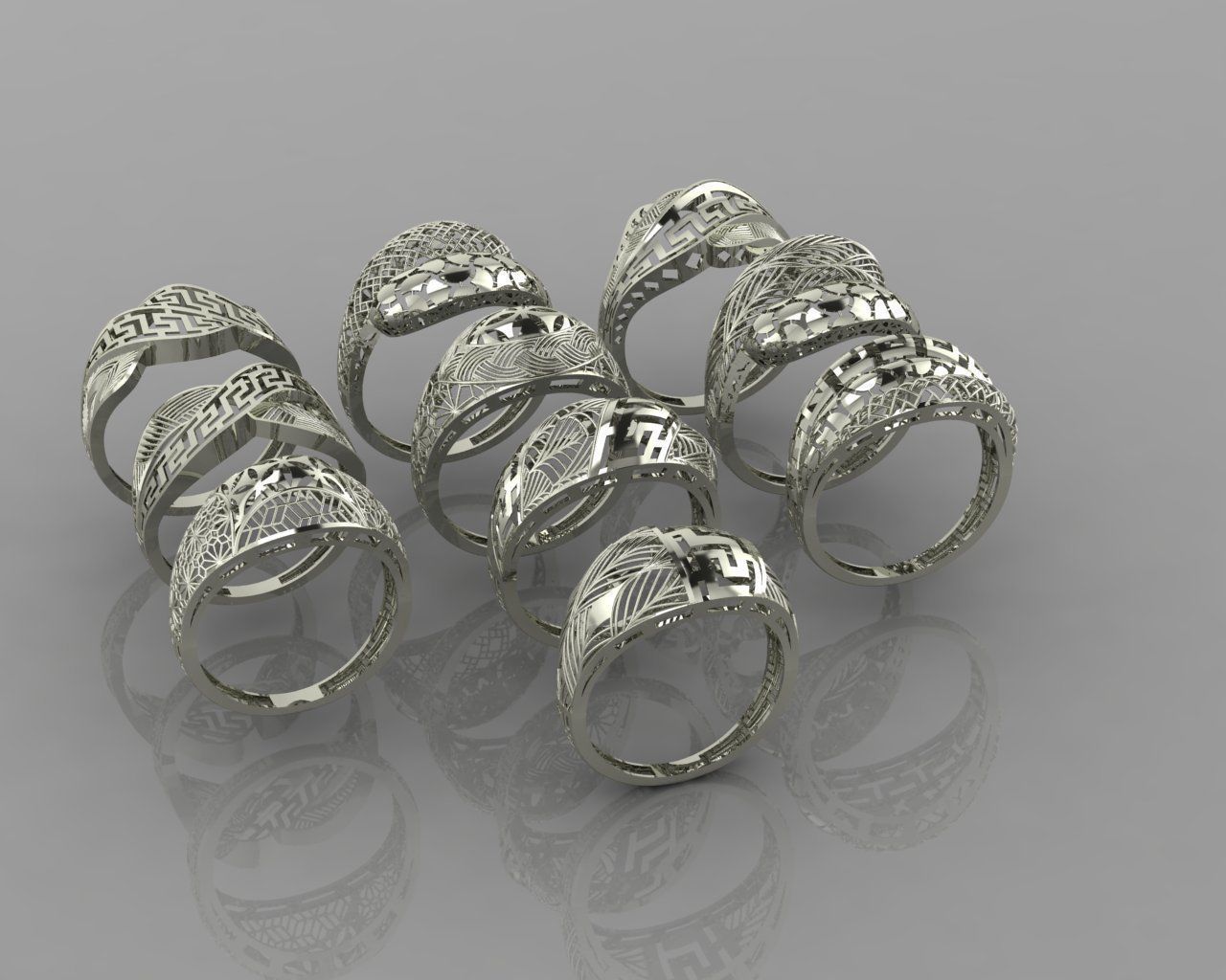  Fusion rings 3D print model_3