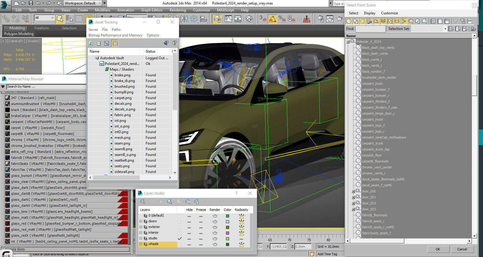 Polestar 4 2024 3D model_38