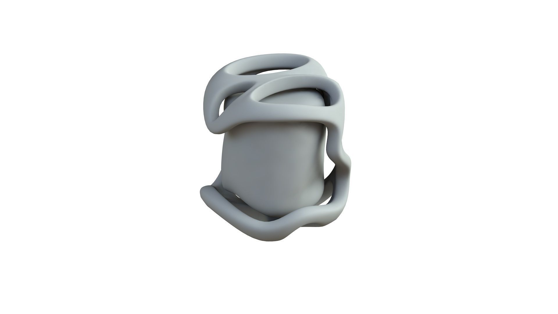 SciFi Shape Object Low Poly Low-poly 3D model_6