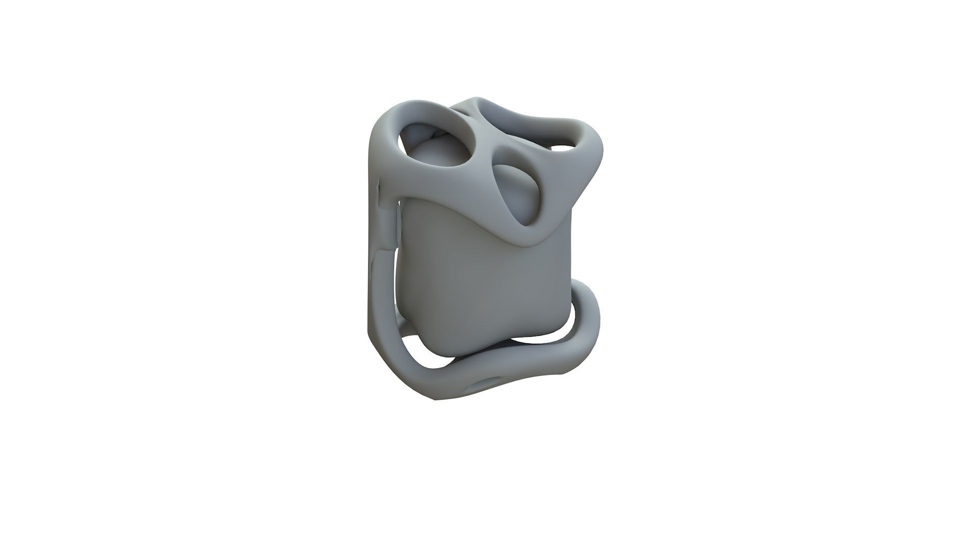 SciFi Shape Object Low Poly Low-poly 3D model_12
