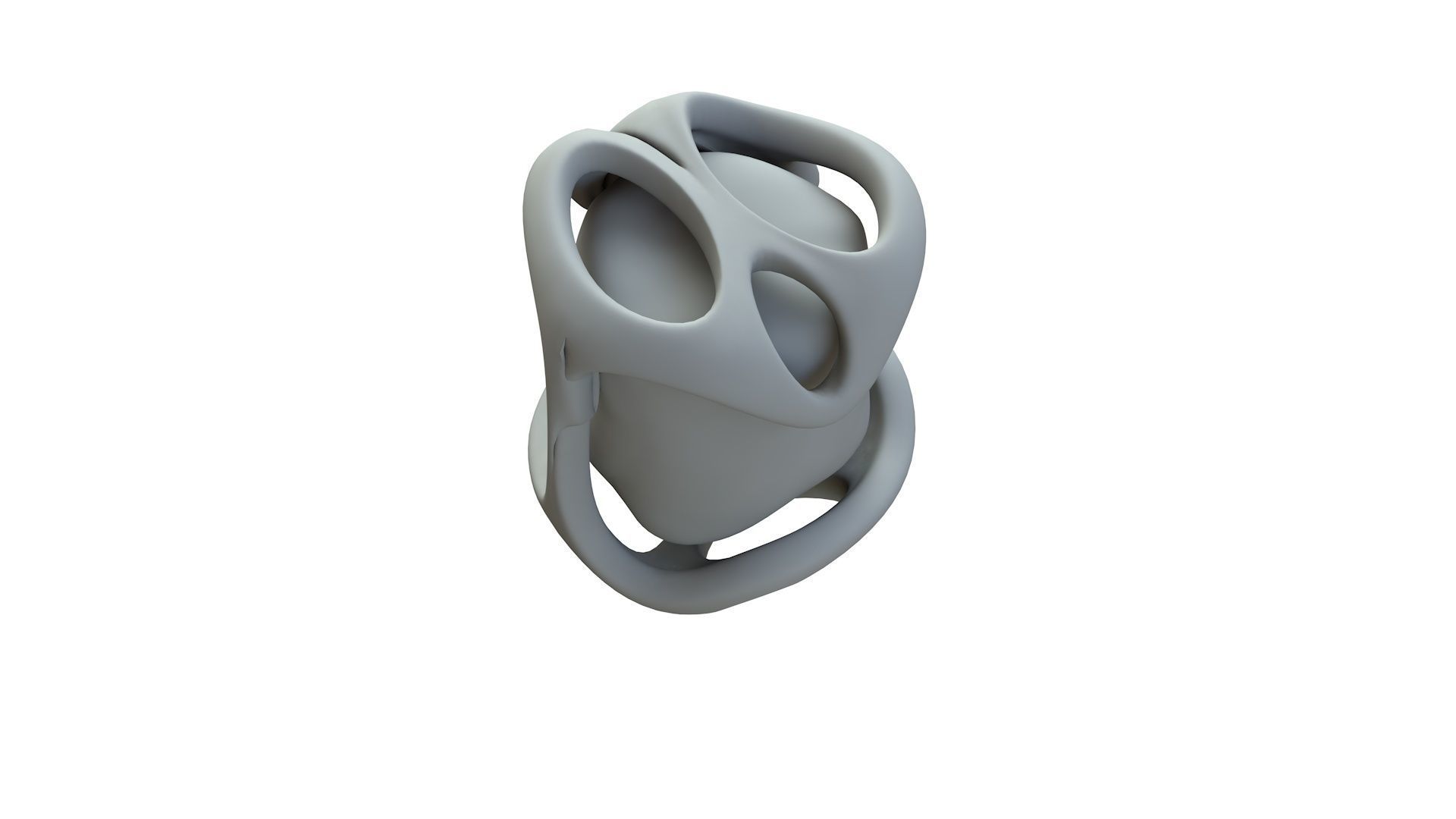 SciFi Shape Object Low Poly Low-poly 3D model_15