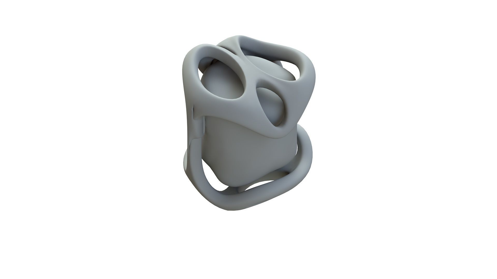 SciFi Shape Object Low Poly Low-poly 3D model_14