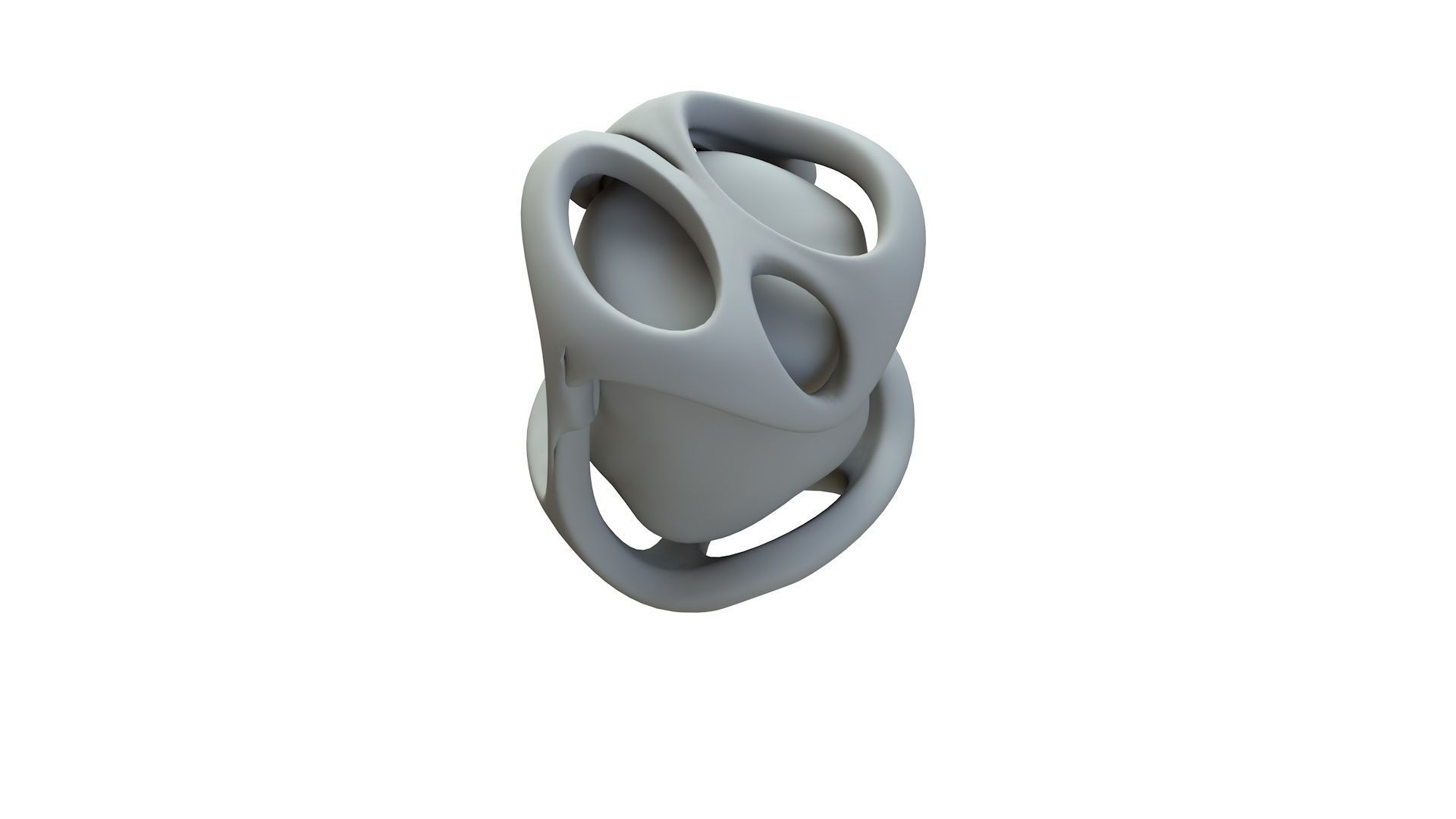 SciFi Shape Object Low Poly Low-poly 3D model_17