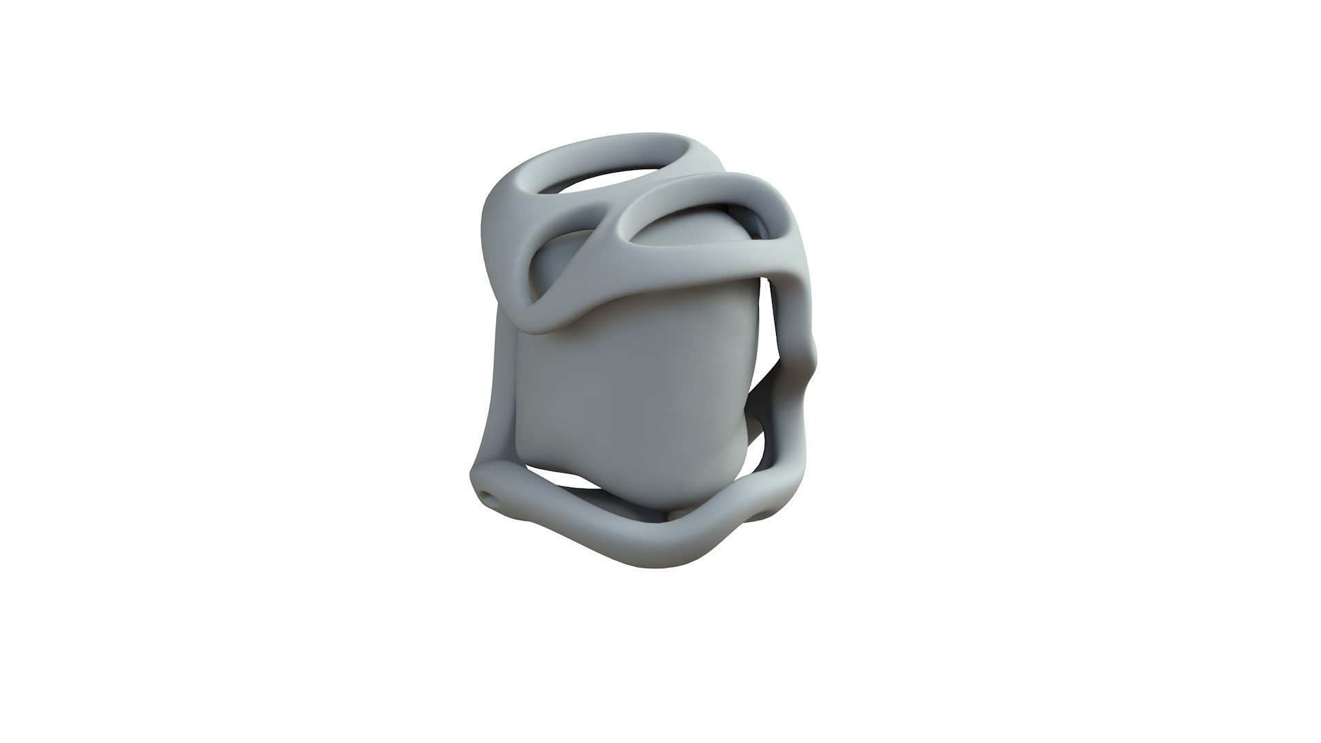 SciFi Shape Object Low Poly Low-poly 3D model_7