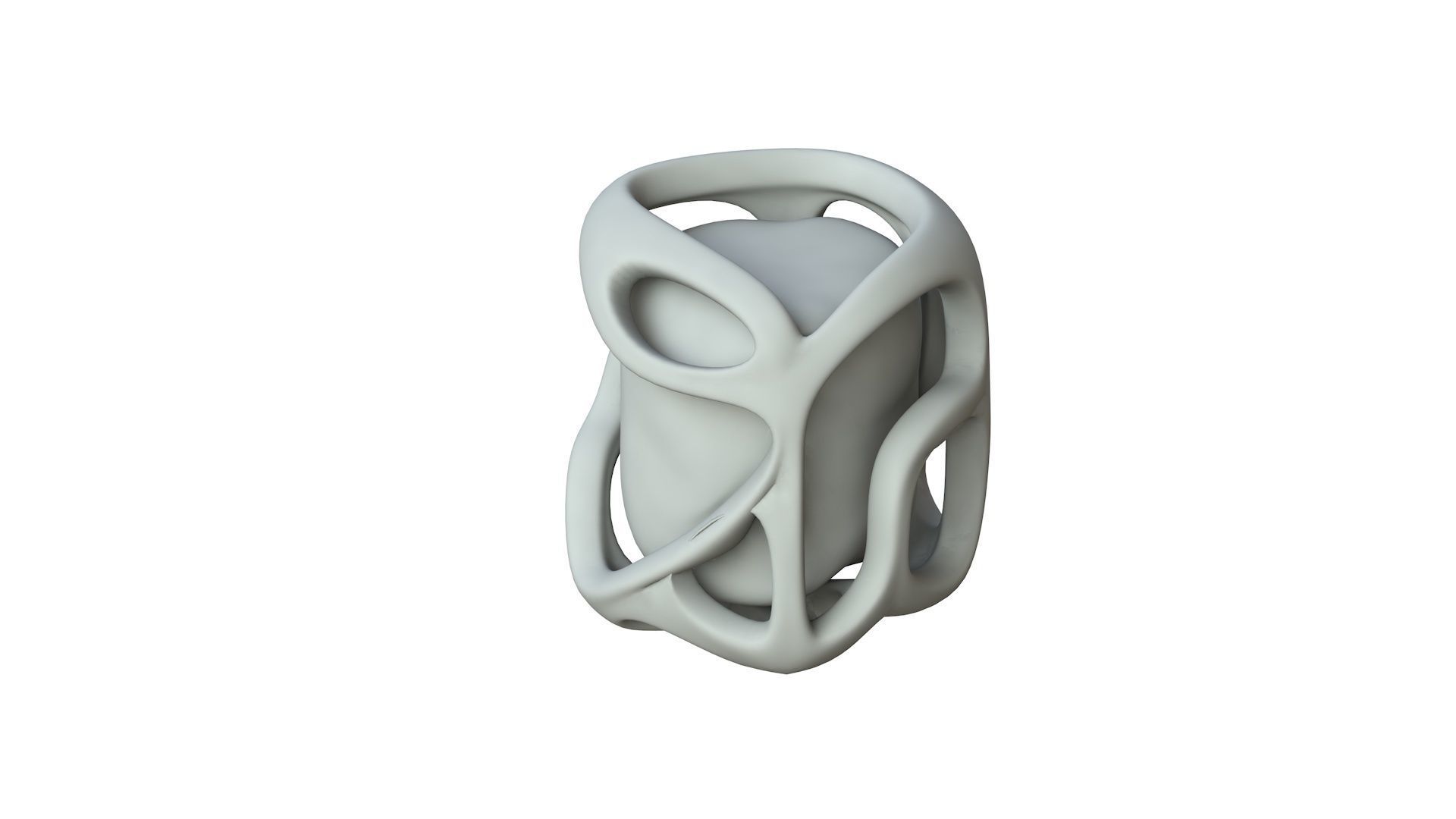 SciFi Shape Object Low Poly Low-poly 3D model_1