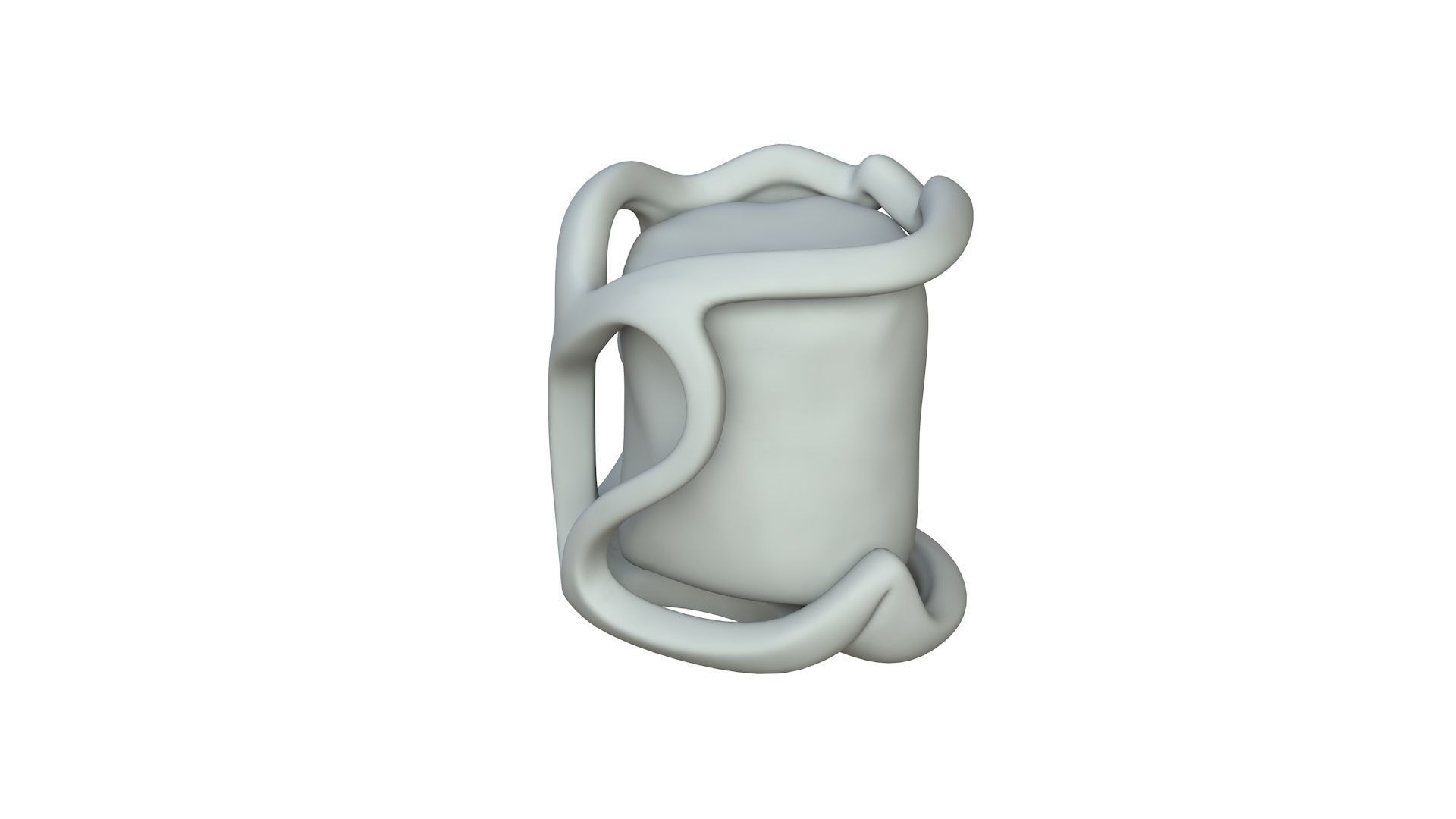 SciFi Shape Object Low Poly Low-poly 3D model_2