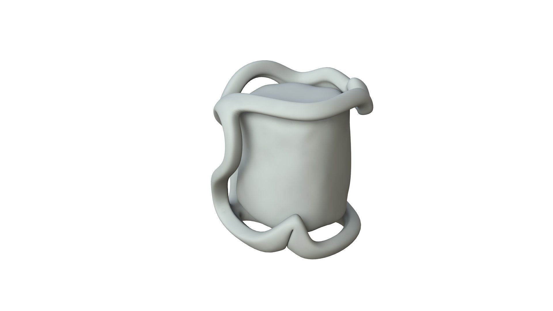 SciFi Shape Object Low Poly Low-poly 3D model_1