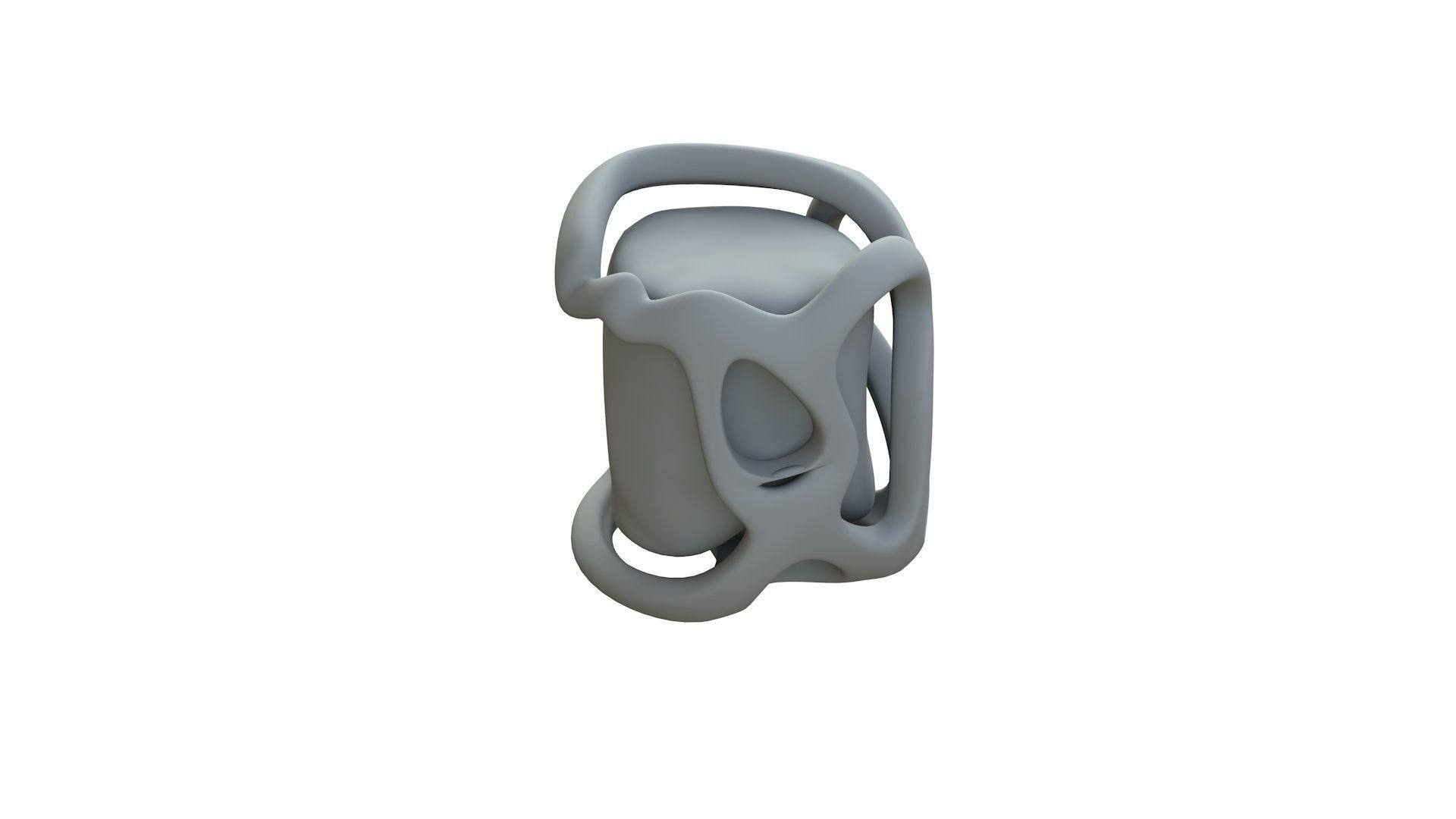 SciFi Shape Object Low Poly Low-poly 3D model_11