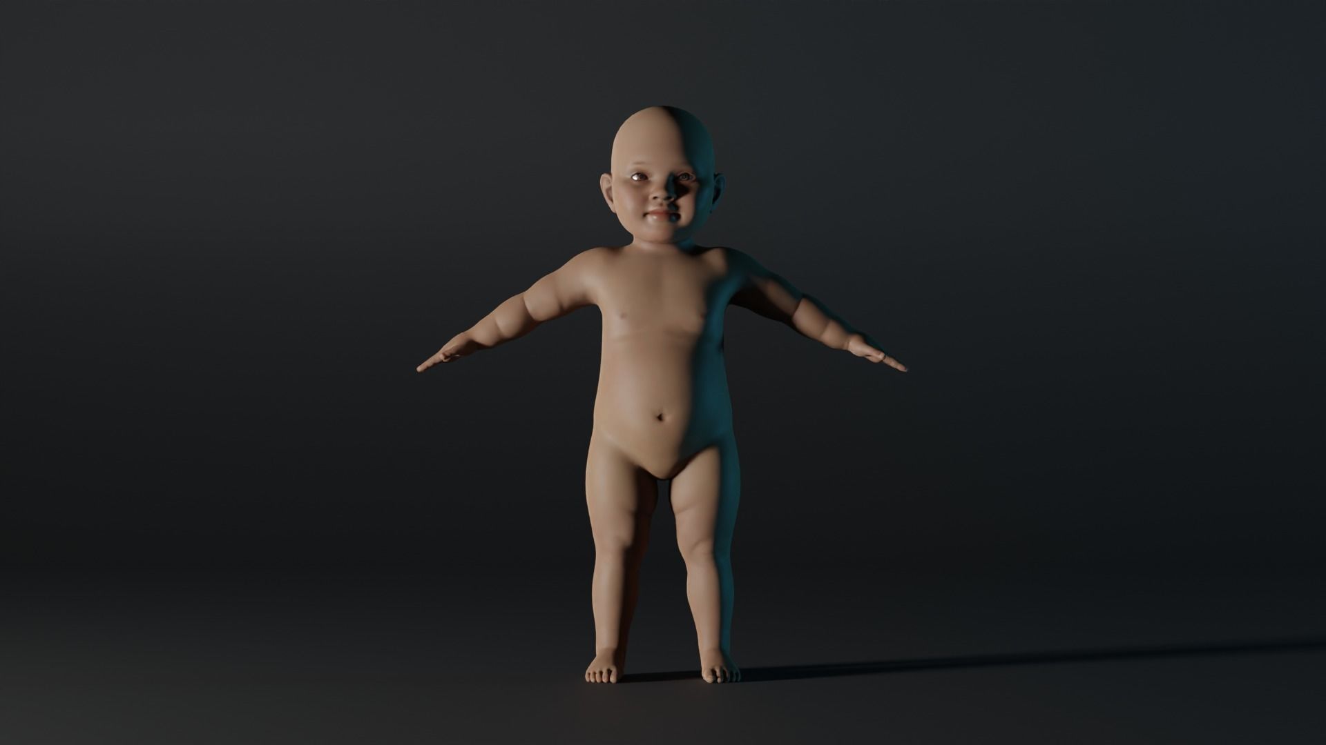 Realistic Baby - Andrew 3D model_1