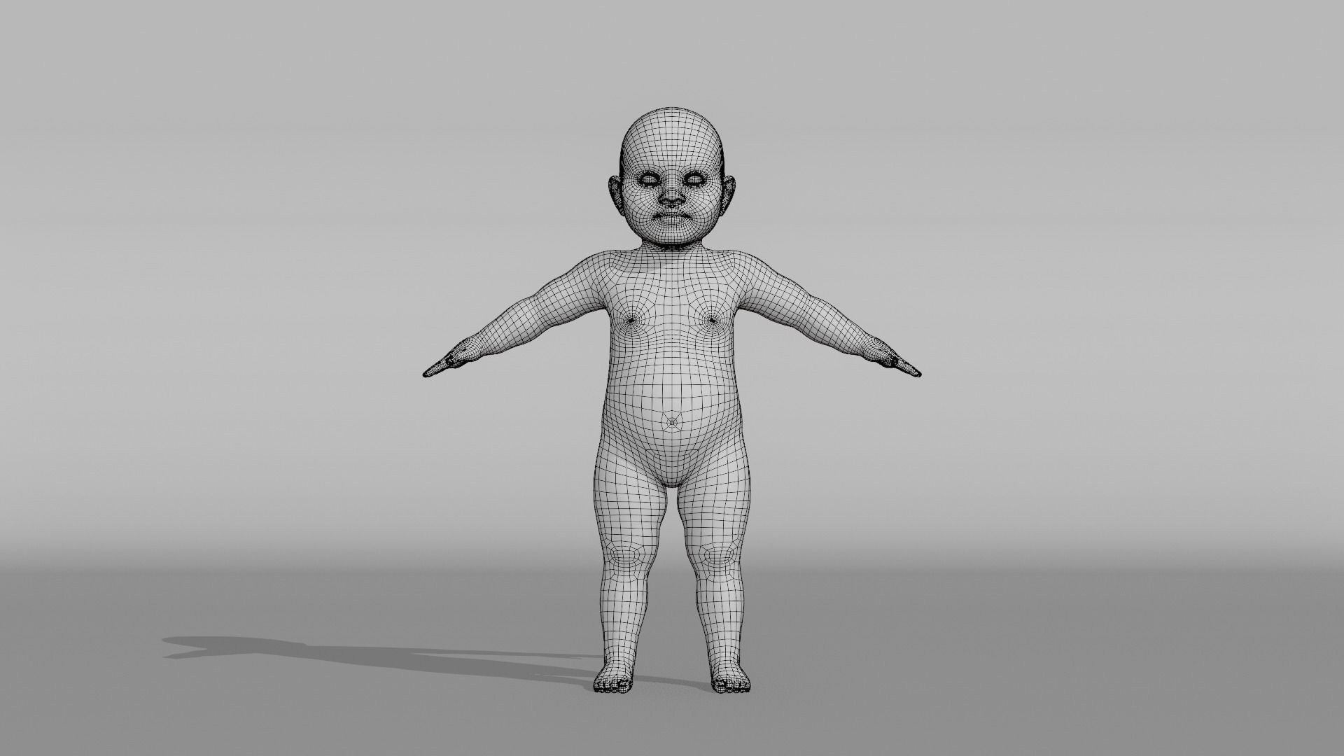 Realistic Baby - Andrew 3D model_16