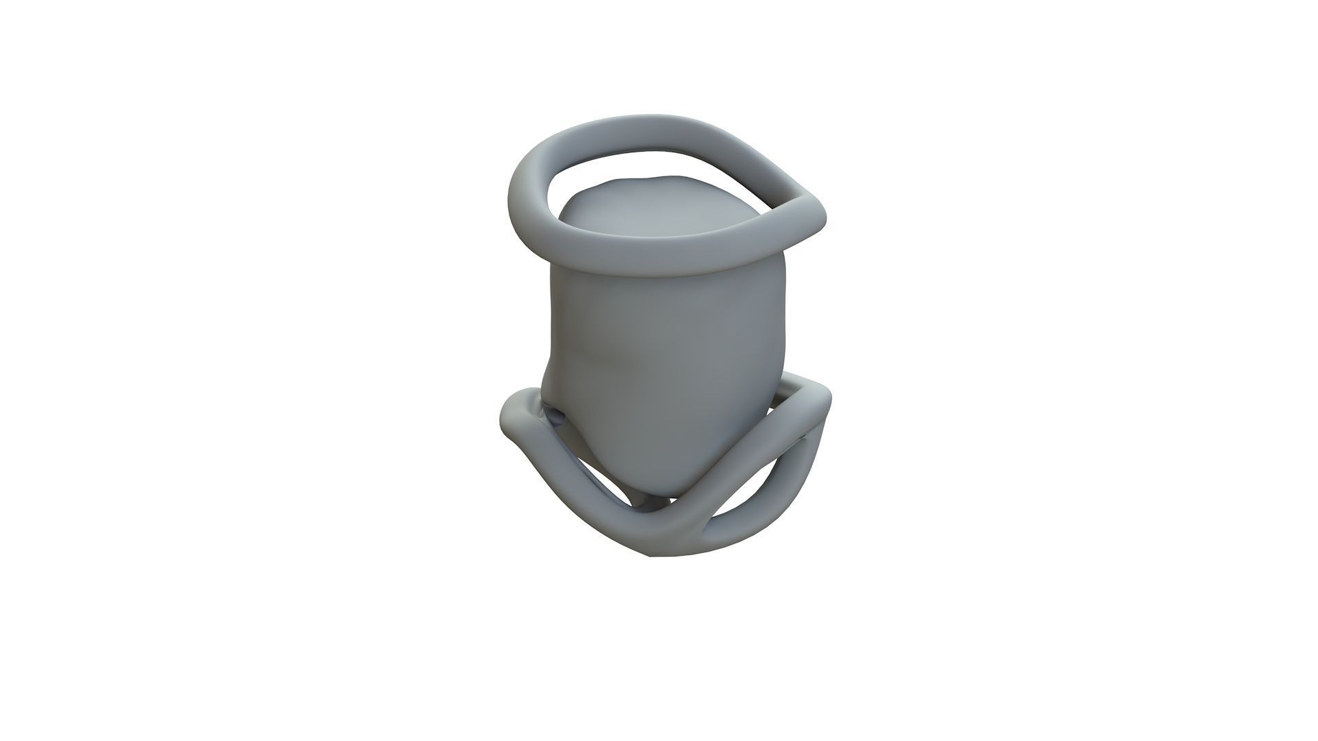 SciFi Shape Object Low Poly Low-poly 3D model_12