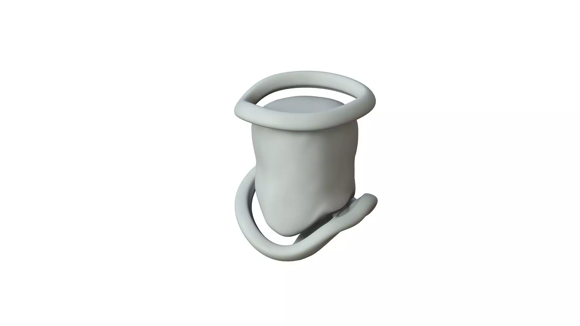 SciFi Shape Object Low Poly Low-poly 3D model_0